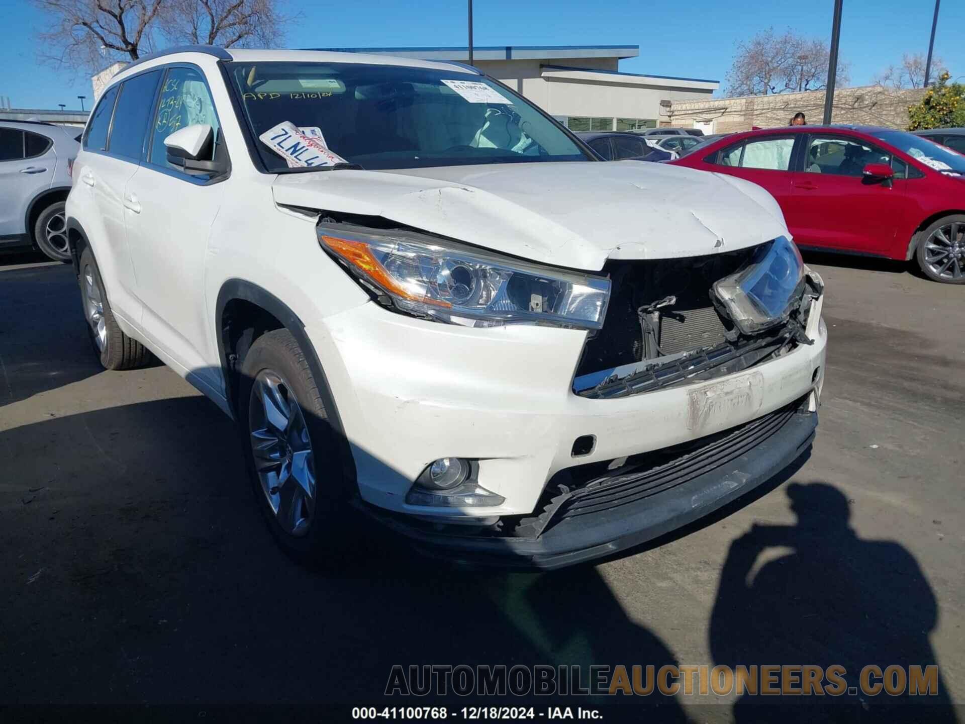 5TDYKRFH1FS078131 TOYOTA HIGHLANDER 2015