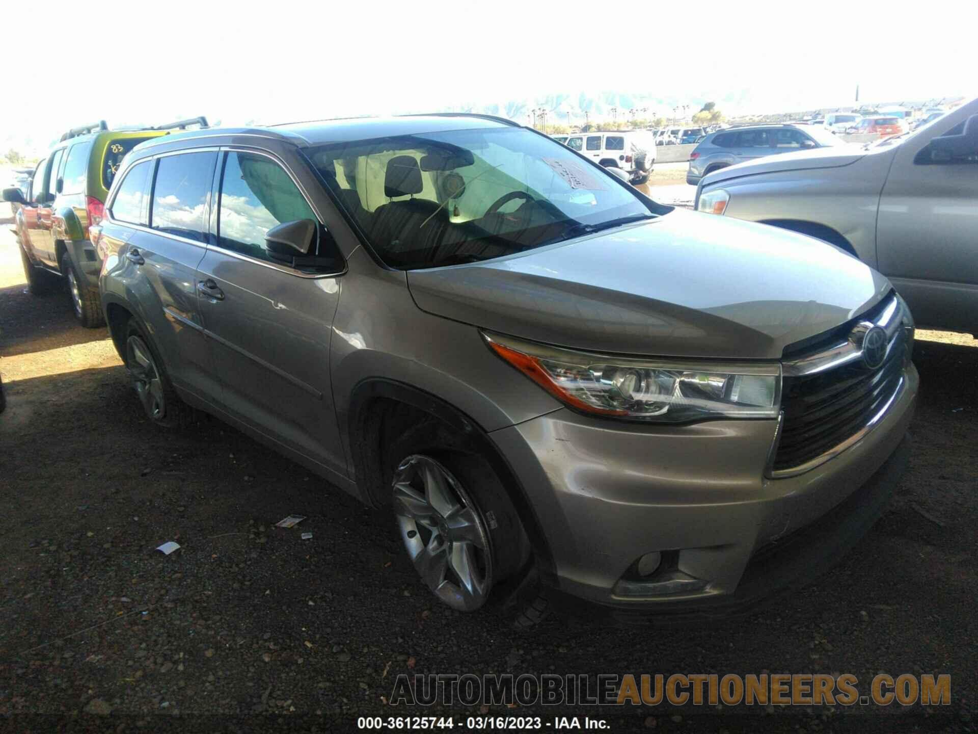 5TDYKRFH1FS100225 TOYOTA HIGHLANDER 2015