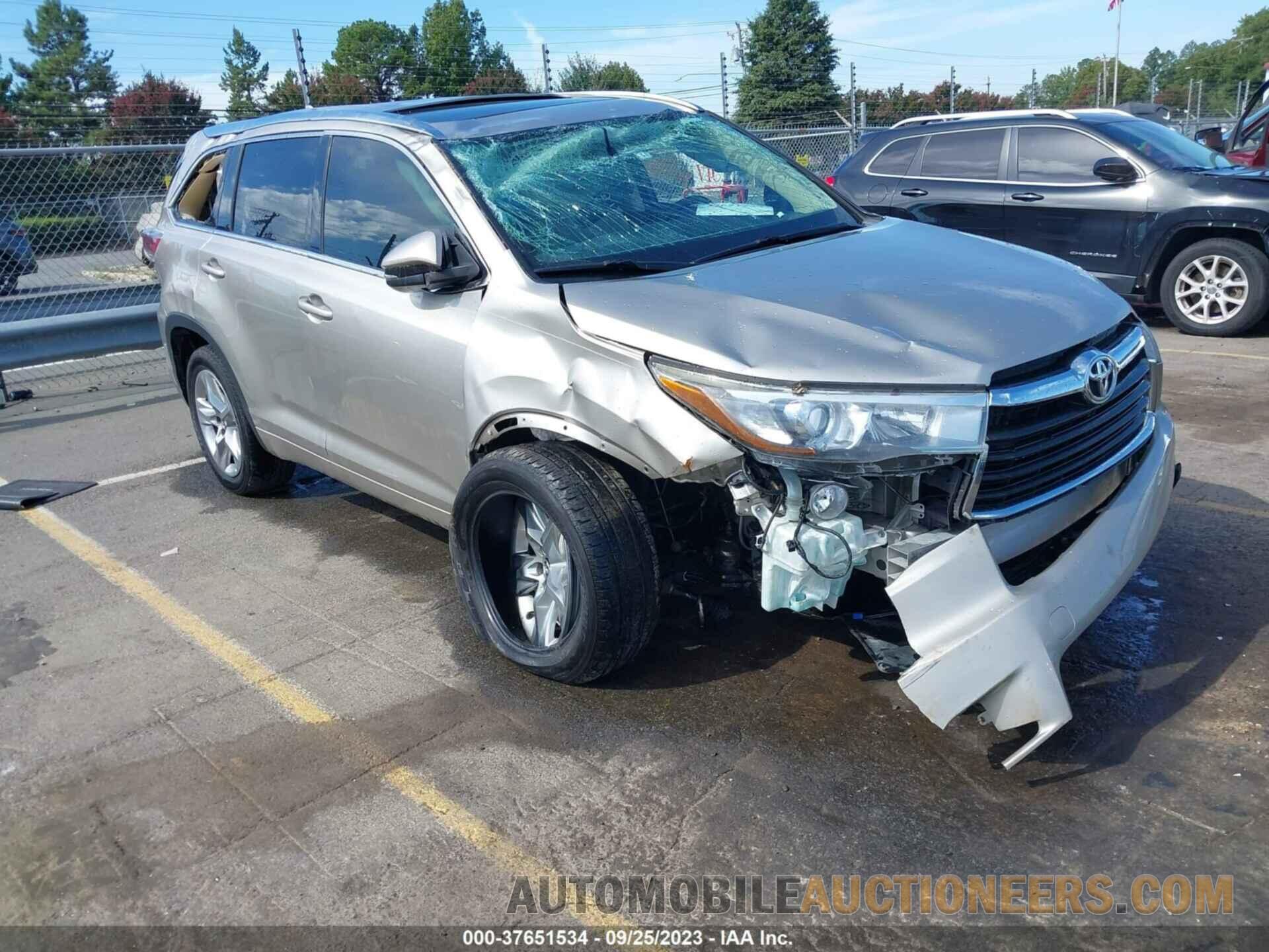 5TDYKRFH1GS150642 TOYOTA HIGHLANDER 2016