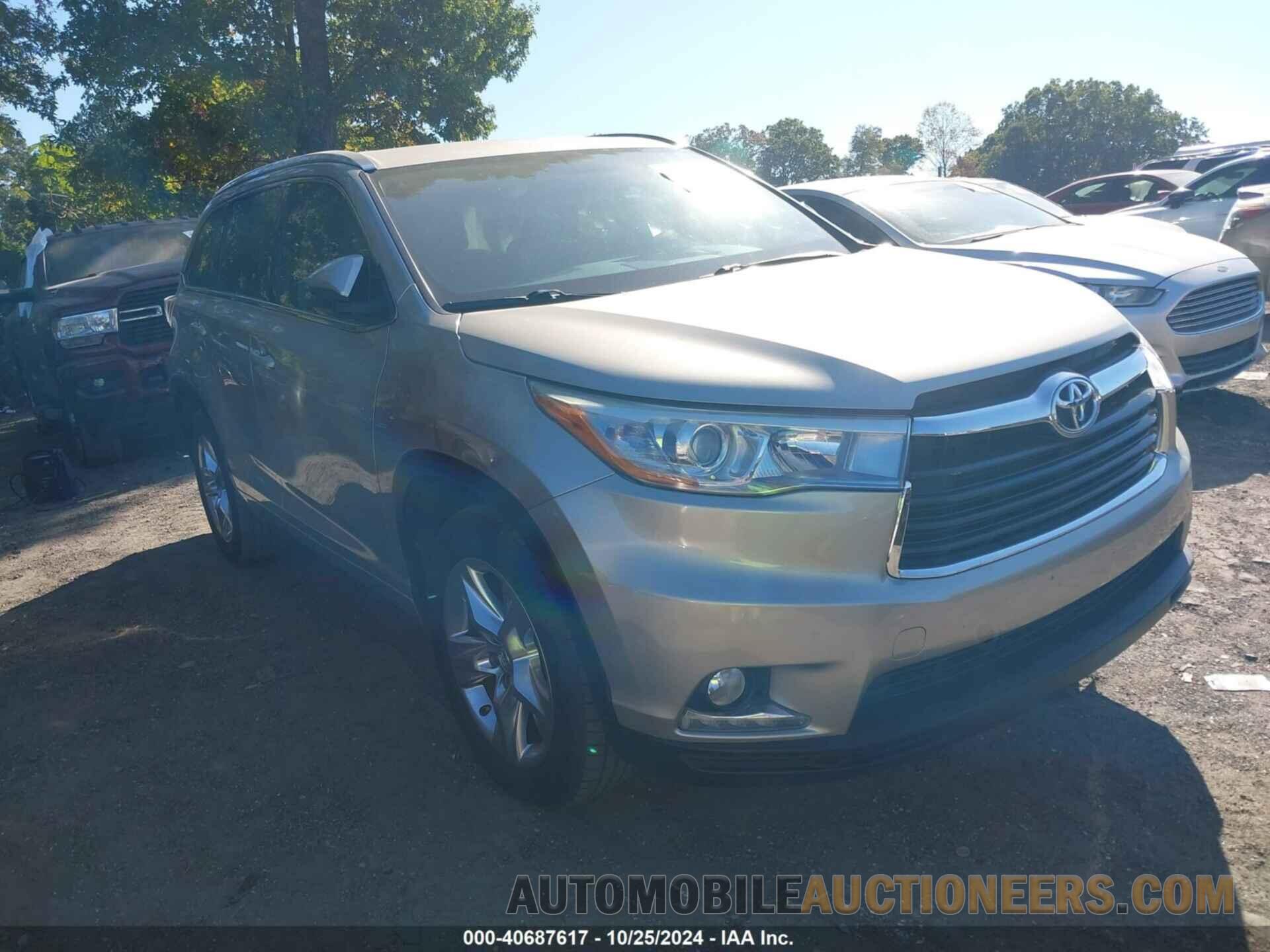 5TDYKRFH2FS109869 TOYOTA HIGHLANDER 2015