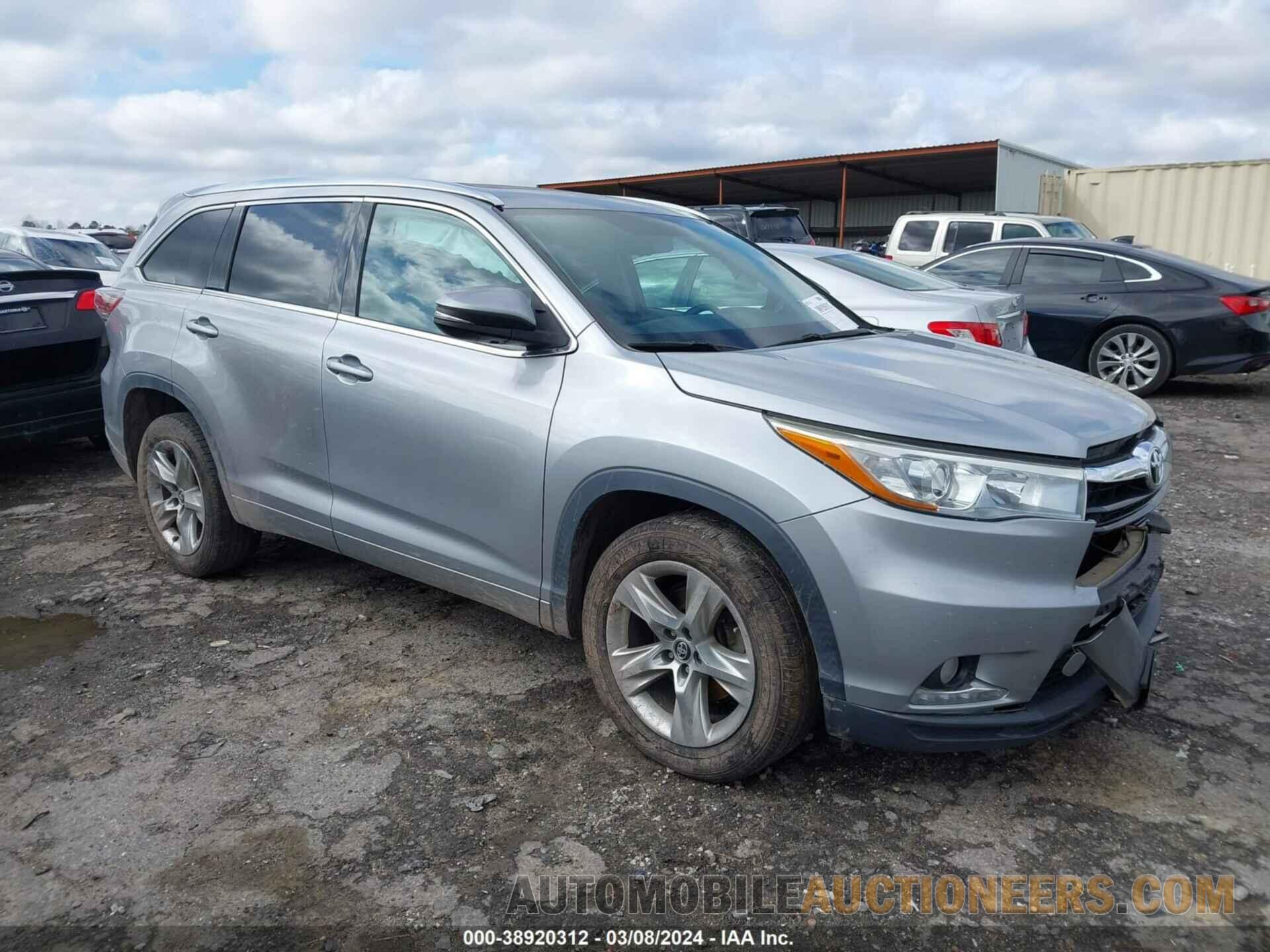 5TDYKRFH2GS124101 TOYOTA HIGHLANDER 2016