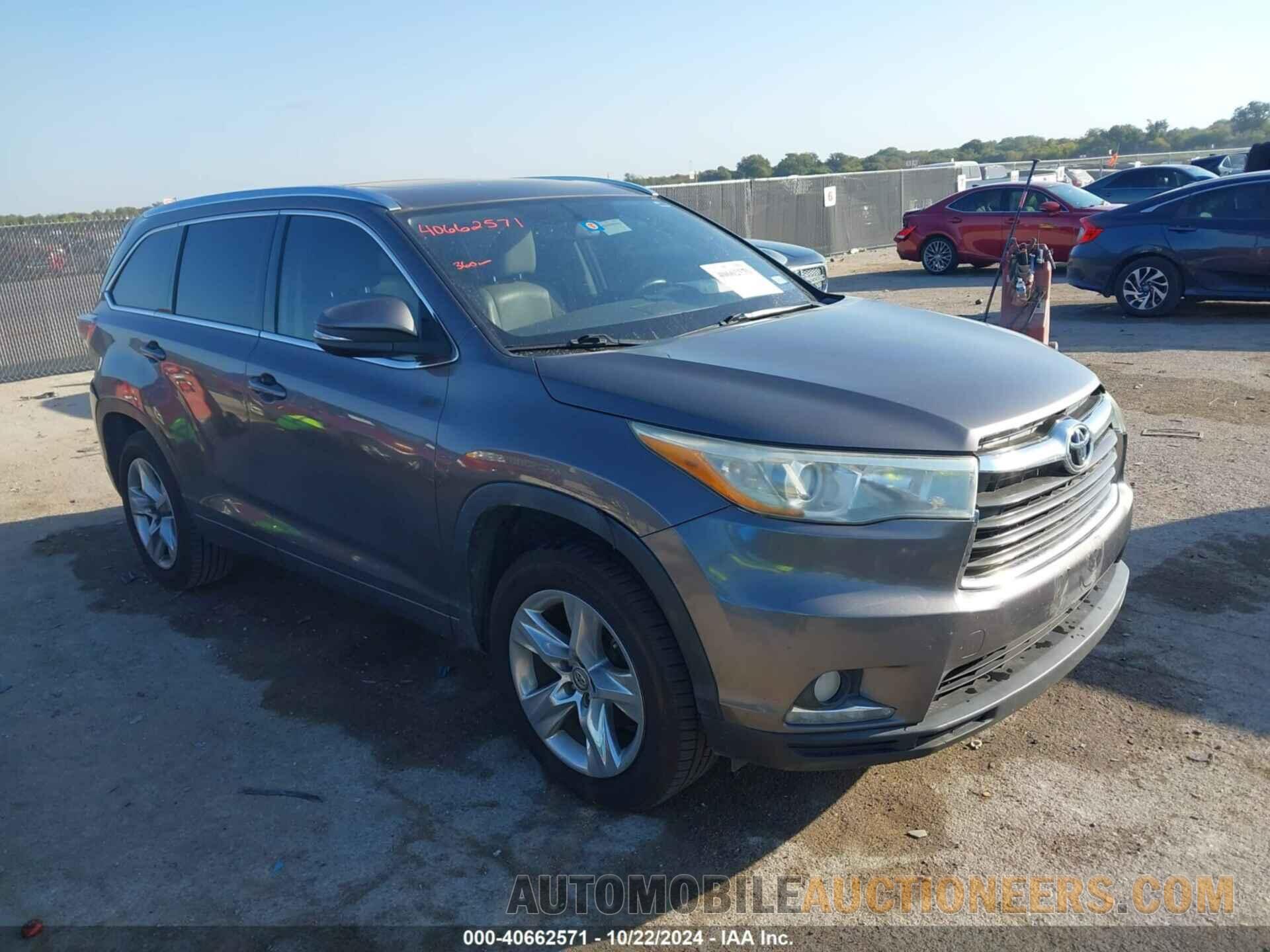 5TDYKRFH3ES004921 TOYOTA HIGHLANDER 2014