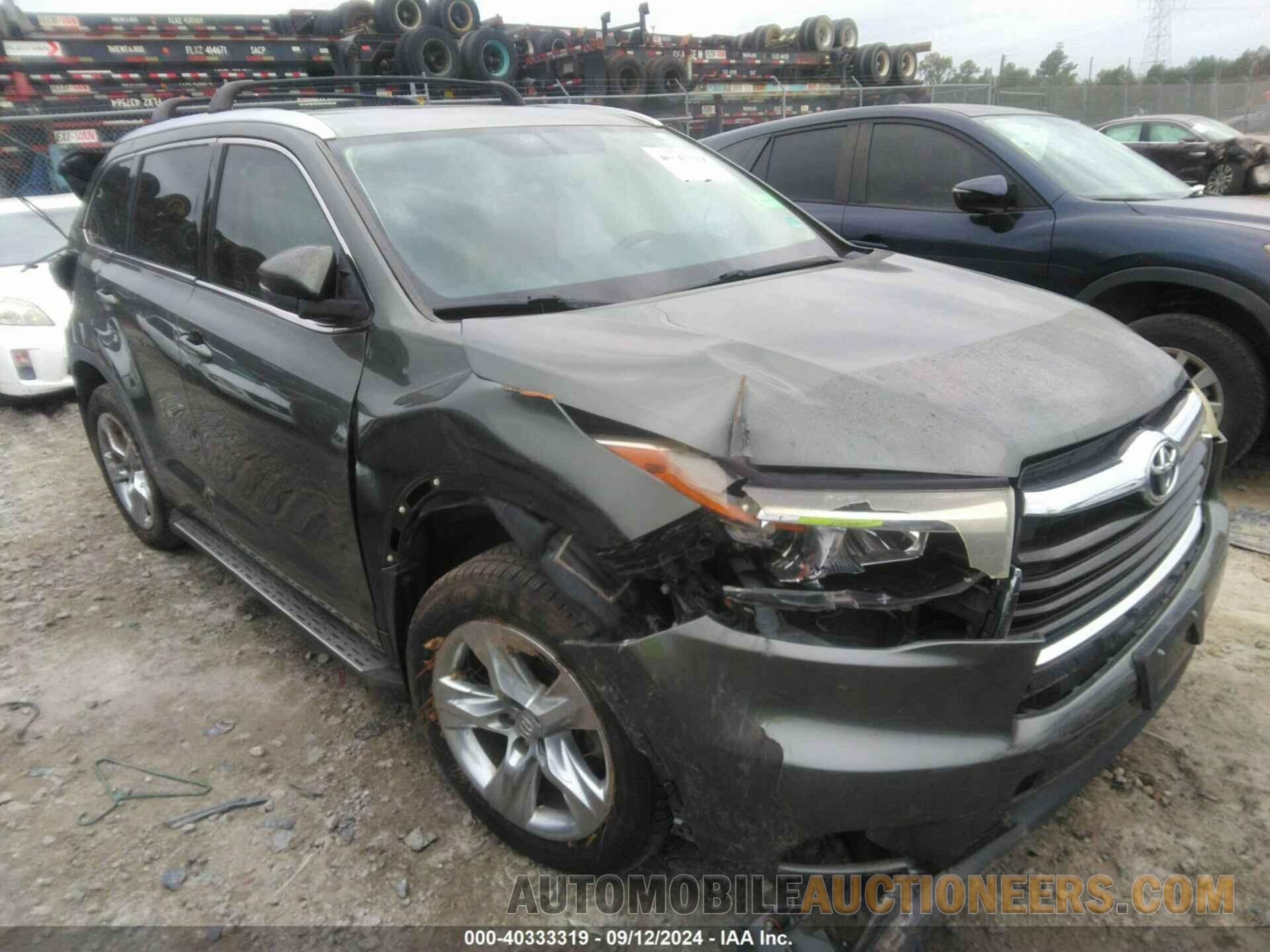 5TDYKRFH3FS056597 TOYOTA HIGHLANDER 2015