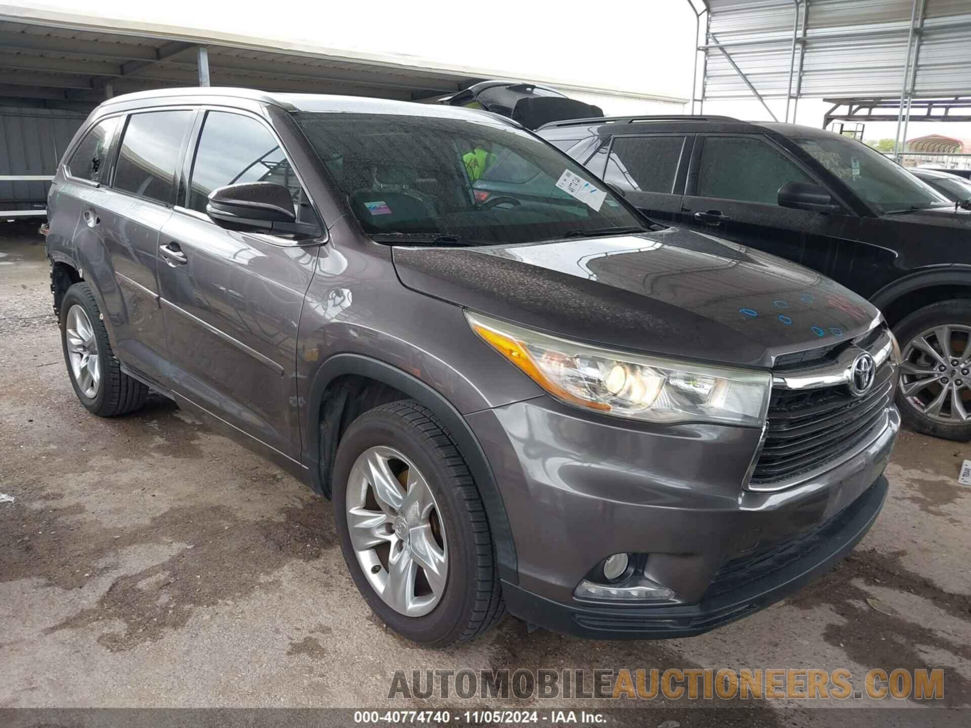 5TDYKRFH3FS091107 TOYOTA HIGHLANDER 2015