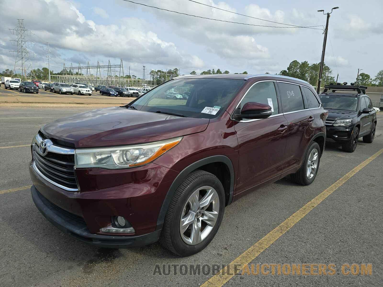 5TDYKRFH3GS125810 Toyota Highlander 2016