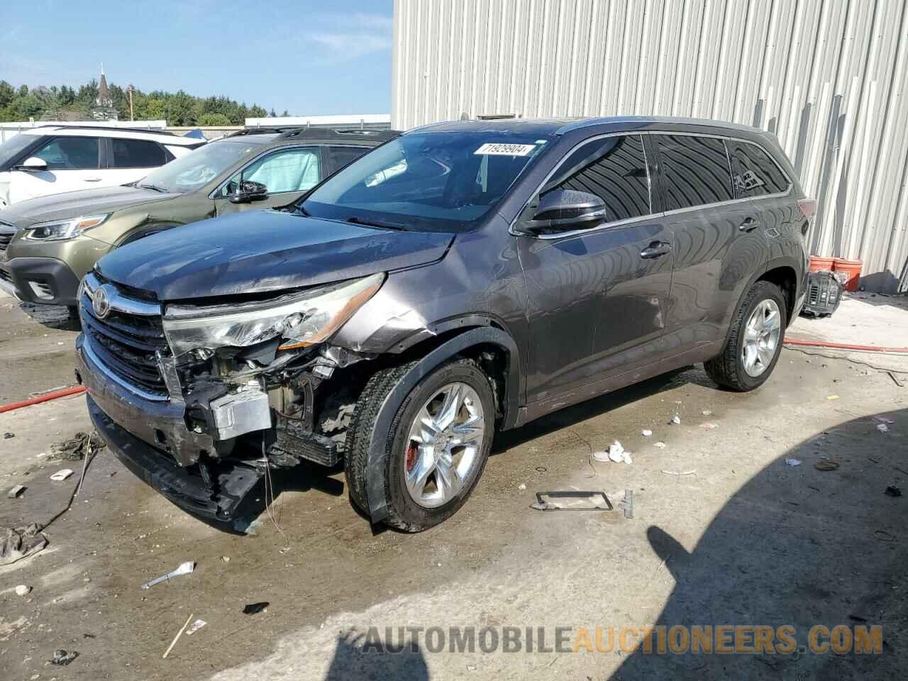 5TDYKRFH4FS081296 TOYOTA HIGHLANDER 2015