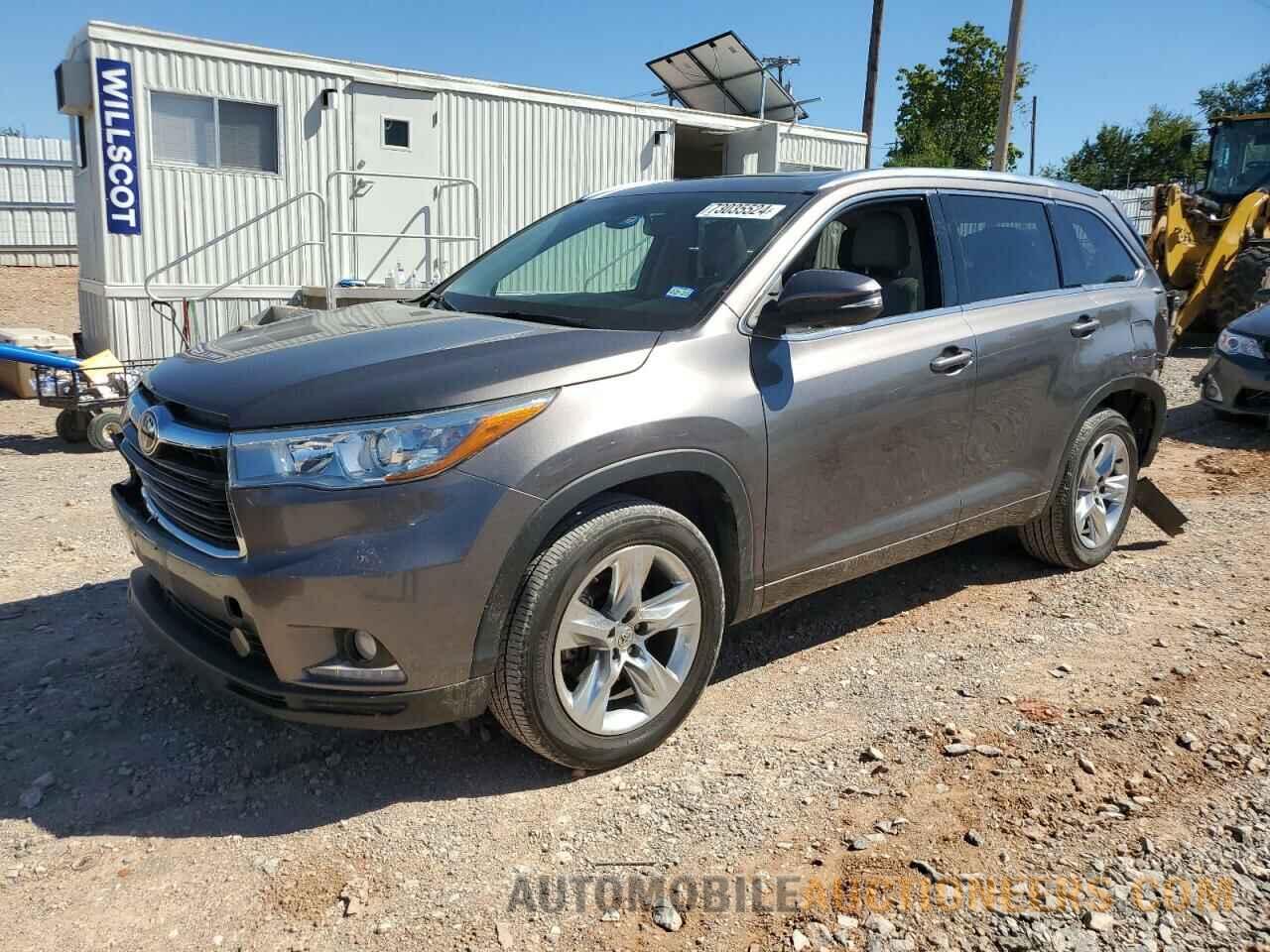 5TDYKRFH5FS061347 TOYOTA HIGHLANDER 2015