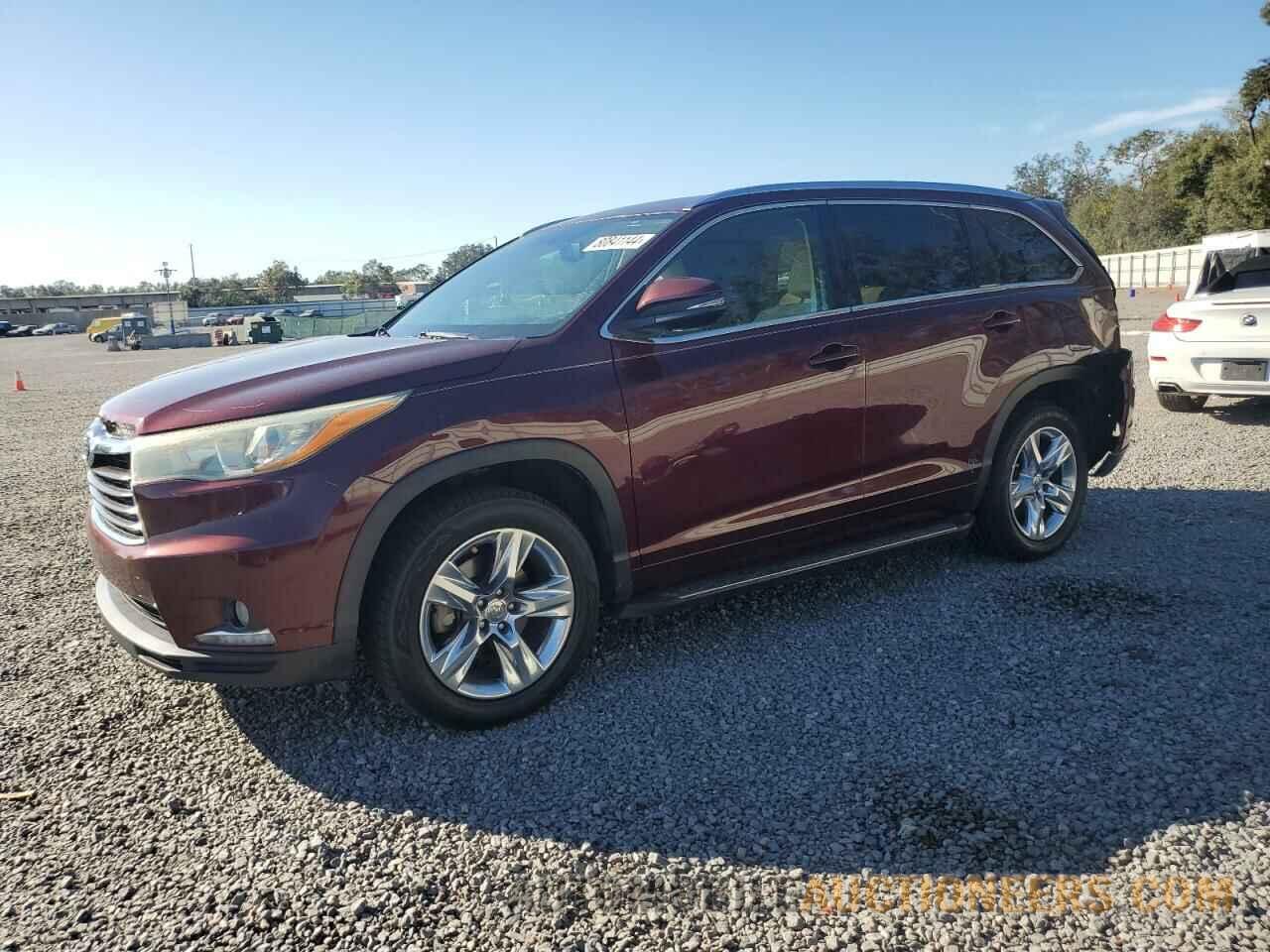 5TDYKRFH5FS072607 TOYOTA HIGHLANDER 2015