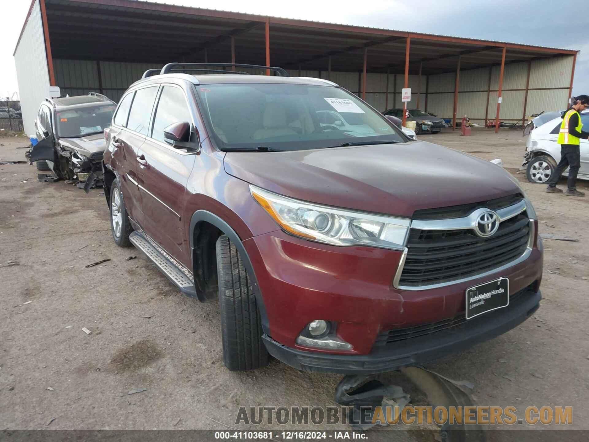 5TDYKRFH5FS096602 TOYOTA HIGHLANDER 2015