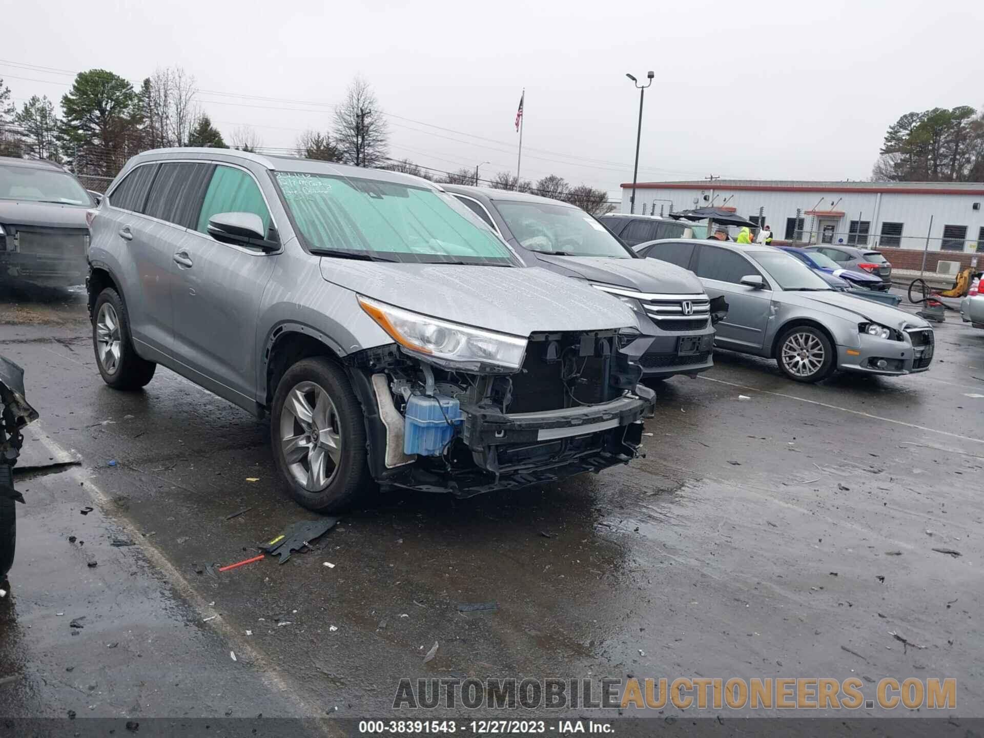 5TDYKRFH5GS143435 TOYOTA HIGHLANDER 2016