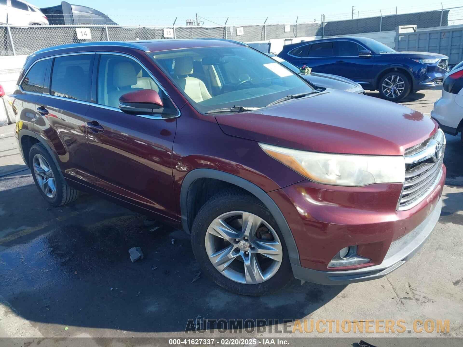 5TDYKRFH6ES025844 TOYOTA HIGHLANDER 2014