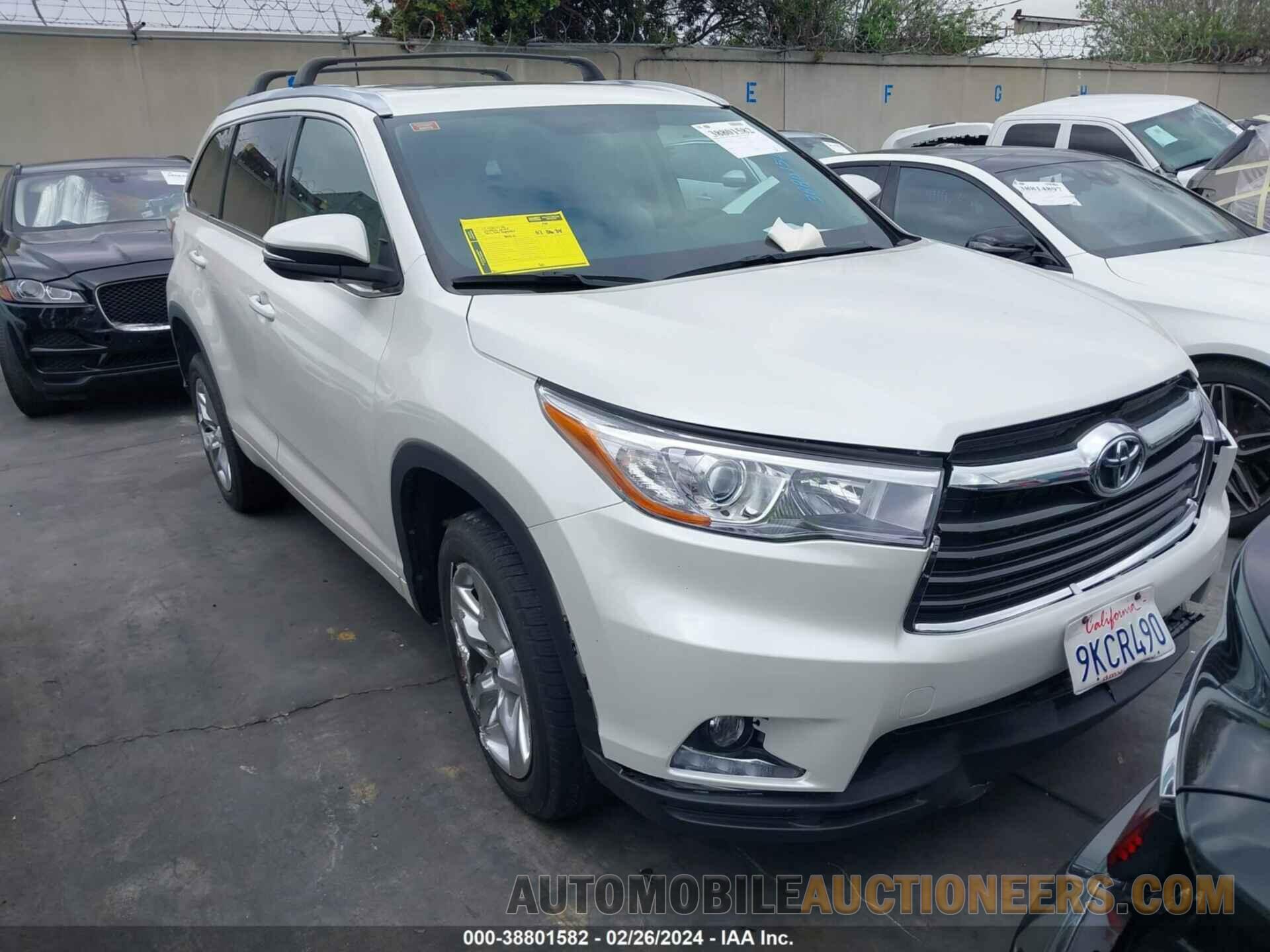 5TDYKRFH6FS057761 TOYOTA HIGHLANDER 2015