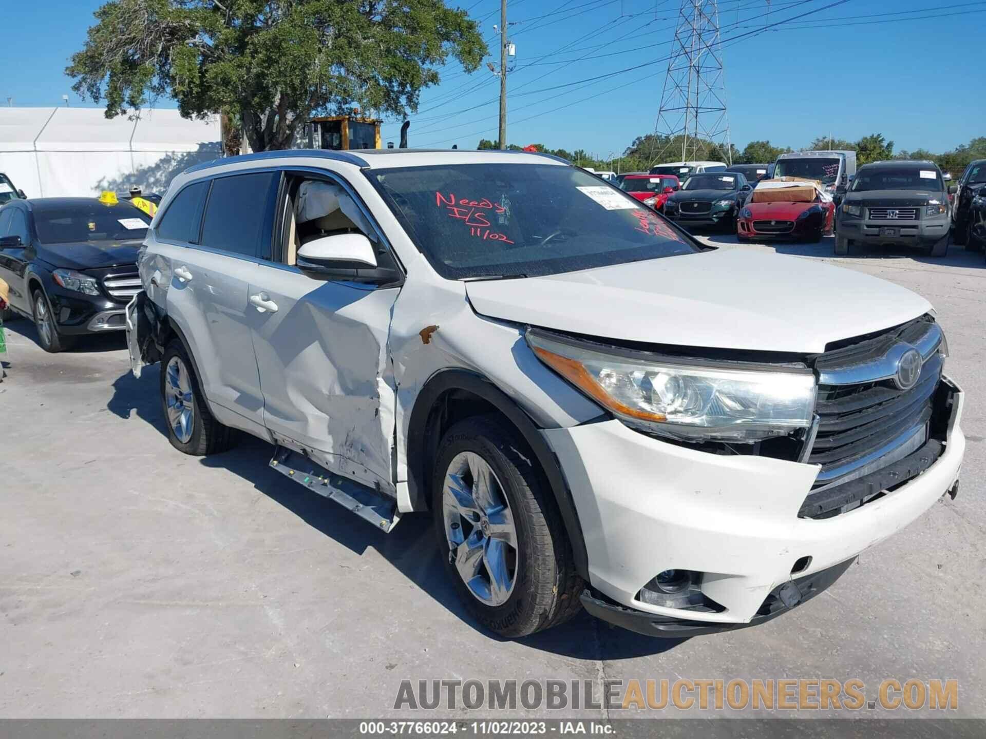 5TDYKRFH6FS099945 TOYOTA HIGHLANDER 2015