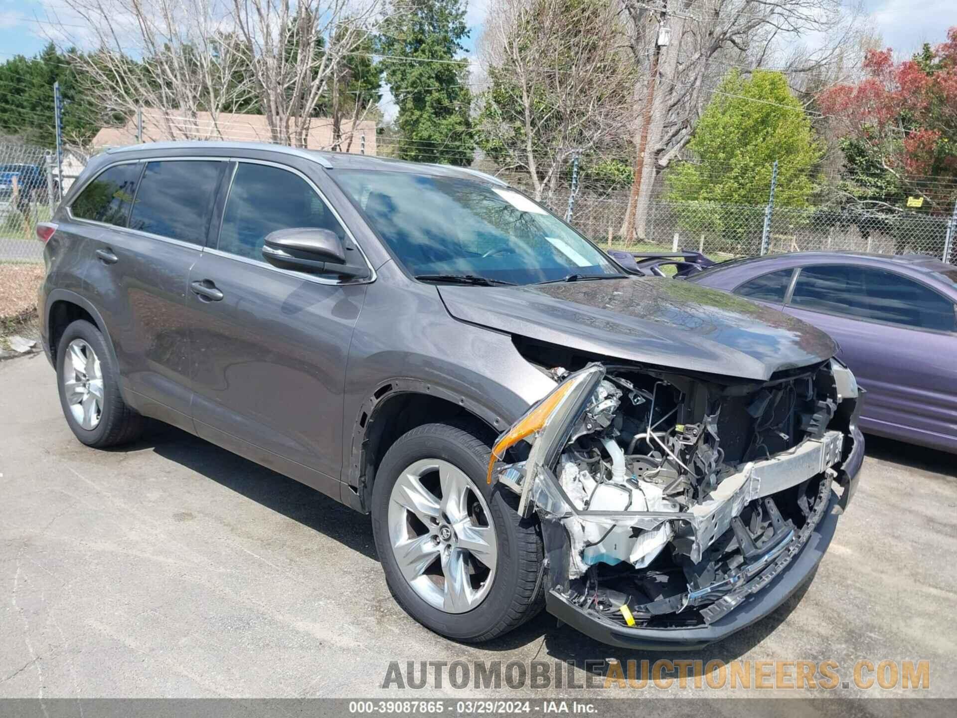 5TDYKRFH7GS180891 TOYOTA HIGHLANDER 2016