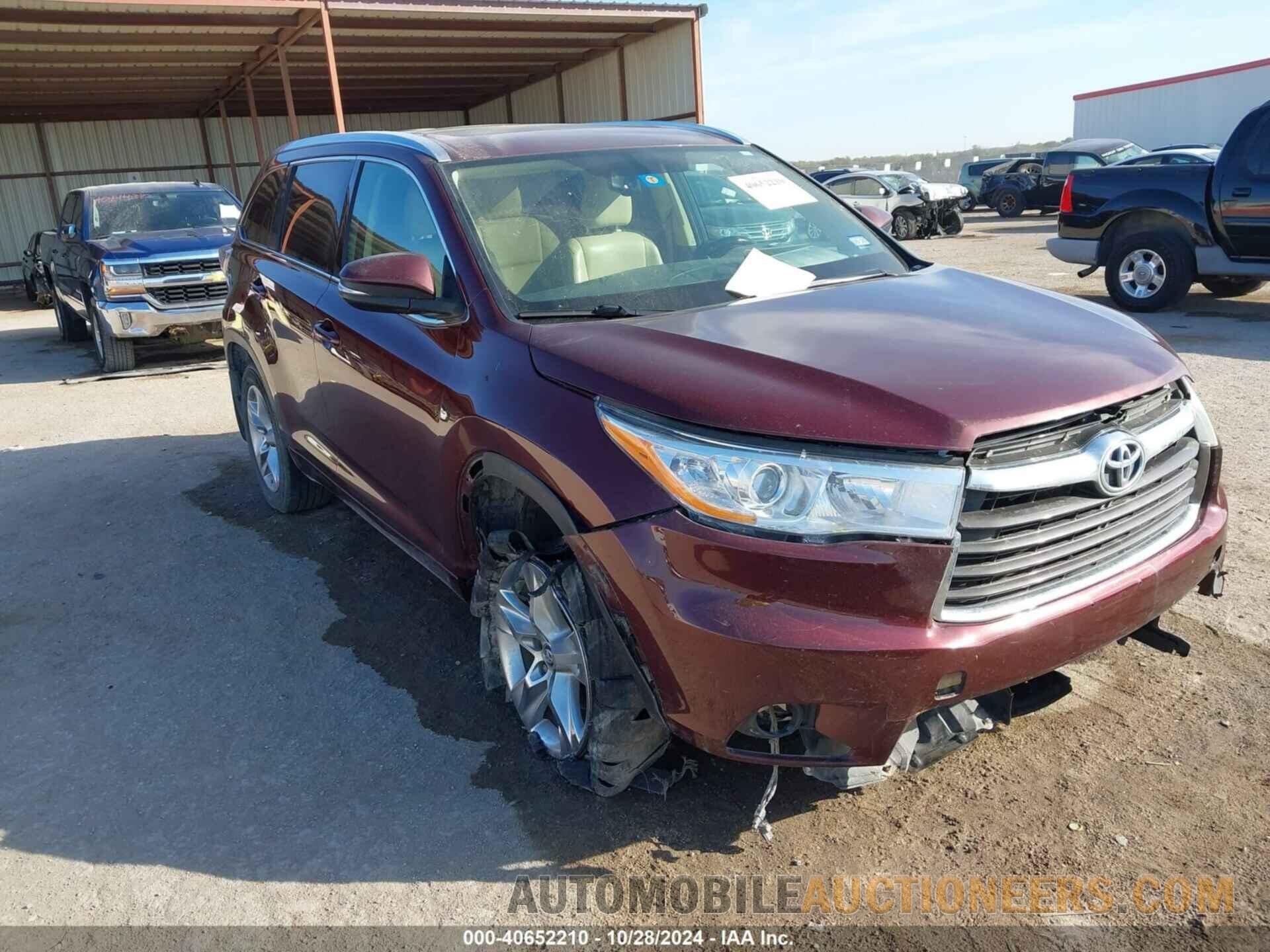 5TDYKRFH7GS184942 TOYOTA HIGHLANDER 2016