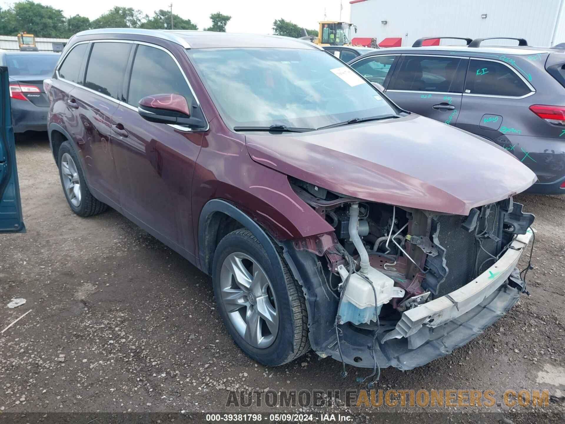 5TDYKRFH8FS099896 TOYOTA HIGHLANDER 2015