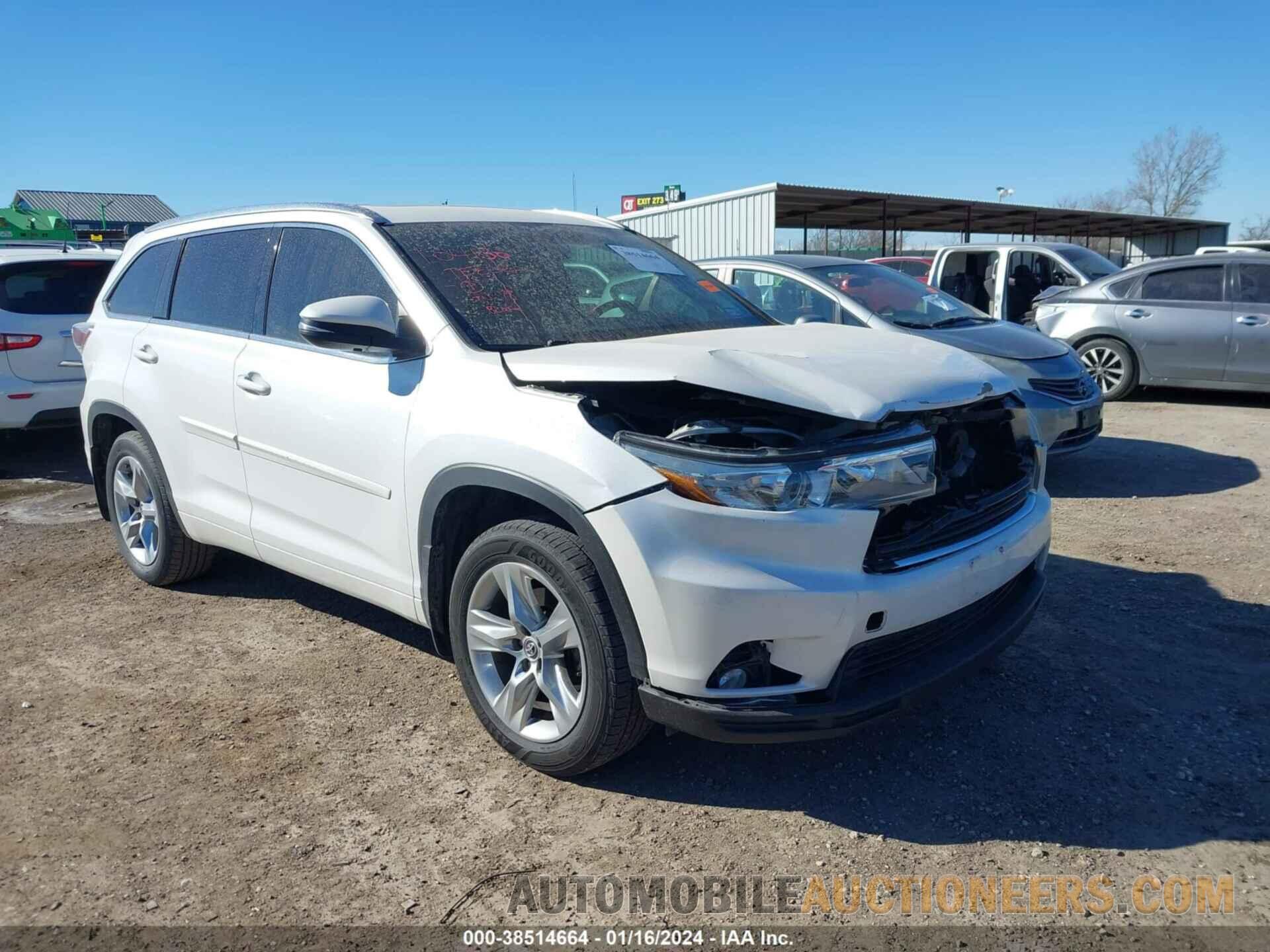 5TDYKRFH8GS130162 TOYOTA HIGHLANDER 2016