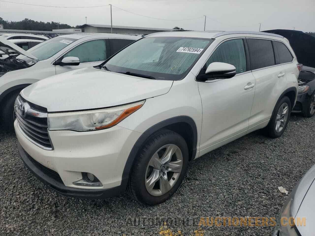 5TDYKRFH8GS169334 TOYOTA HIGHLANDER 2016