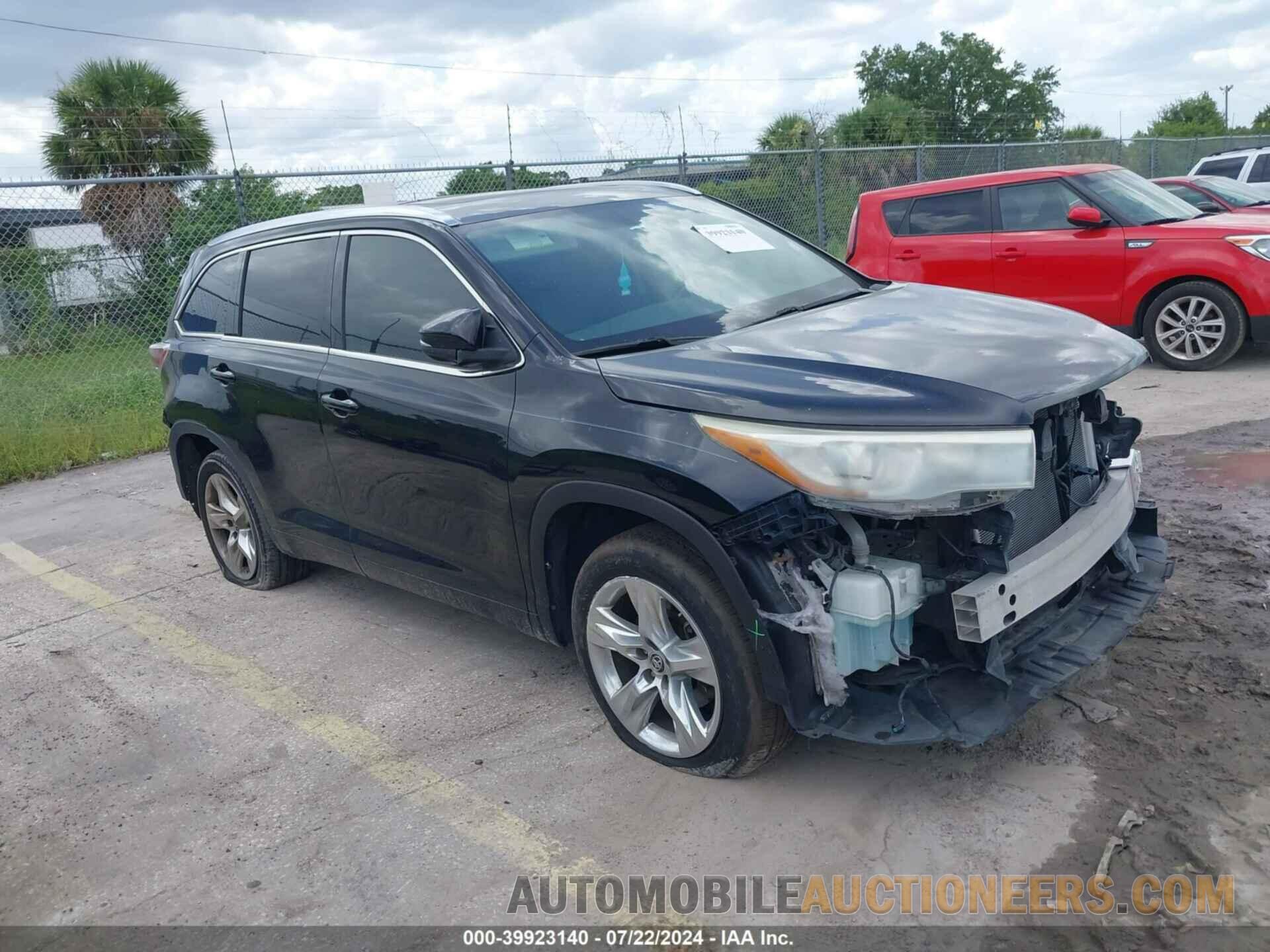 5TDYKRFH9GS139288 TOYOTA HIGHLANDER 2016