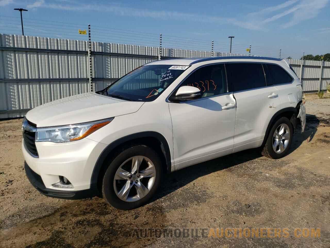 5TDYKRFHXFS065846 TOYOTA HIGHLANDER 2015