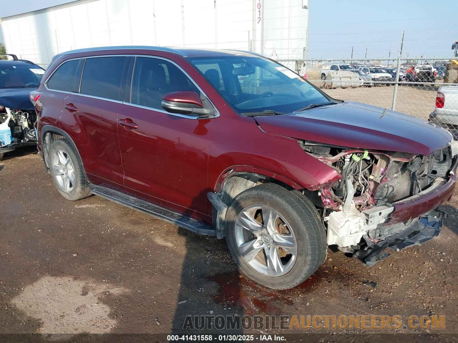 5TDYKRFHXFS066205 TOYOTA HIGHLANDER 2015