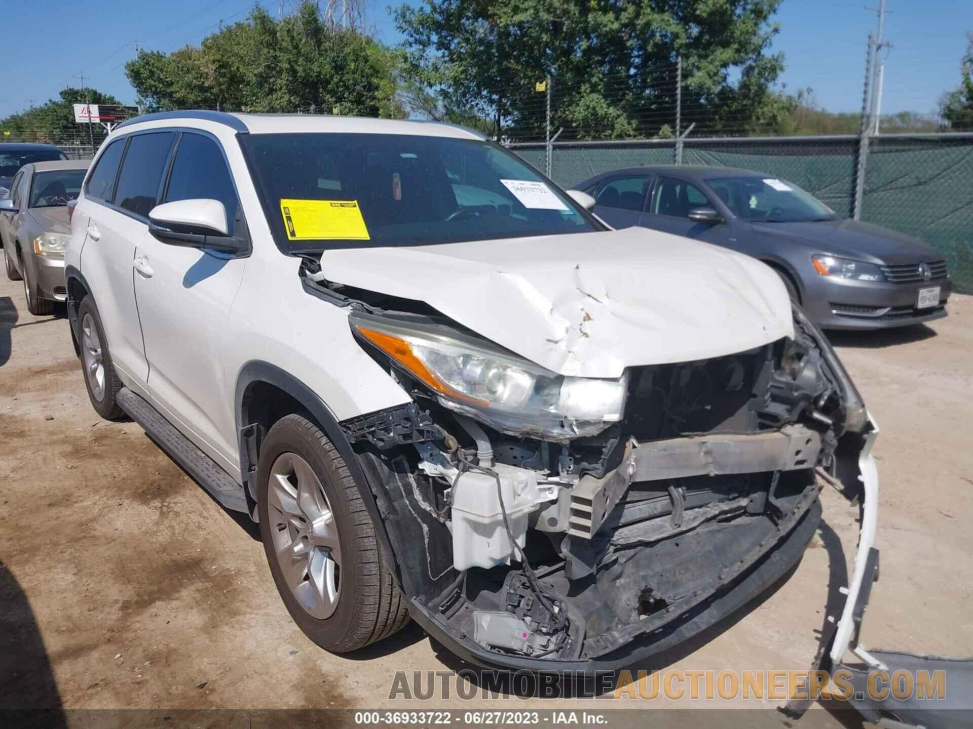 5TDYKRFHXFS101860 TOYOTA HIGHLANDER 2015