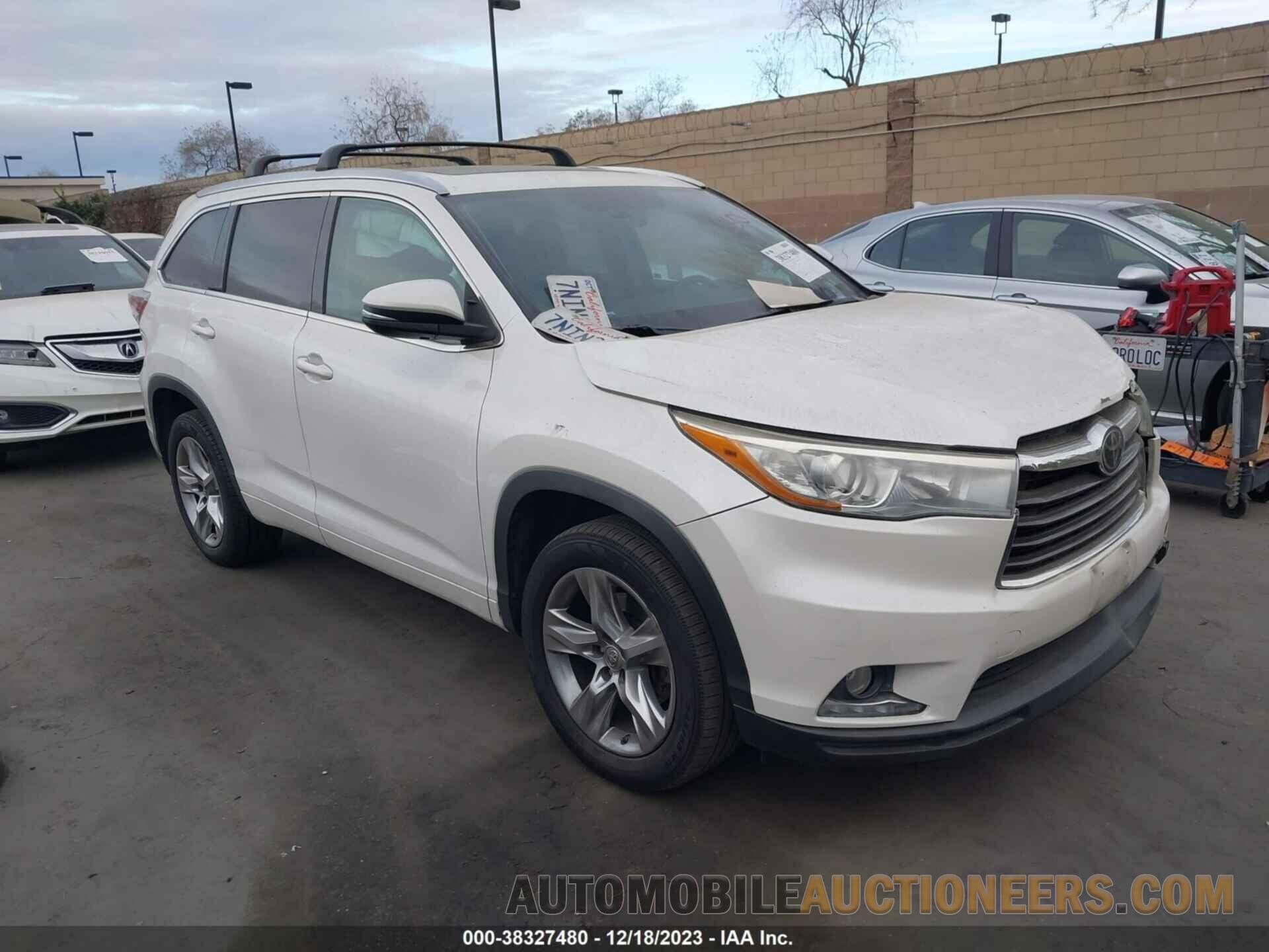 5TDYKRFHXFS114348 TOYOTA HIGHLANDER 2015