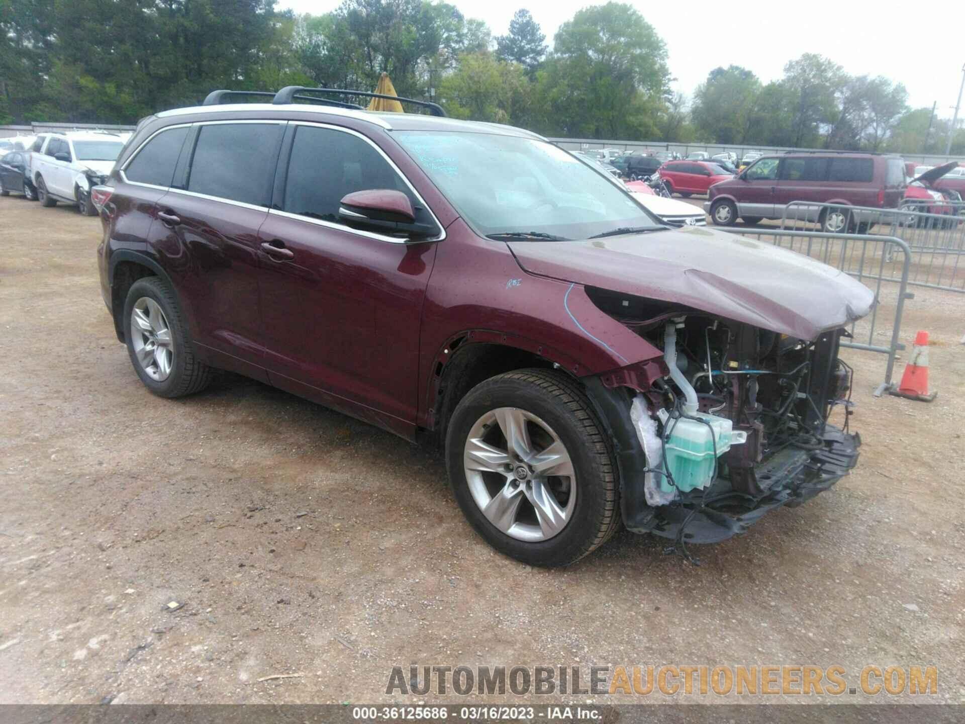 5TDYKRFHXGS142166 TOYOTA HIGHLANDER 2016