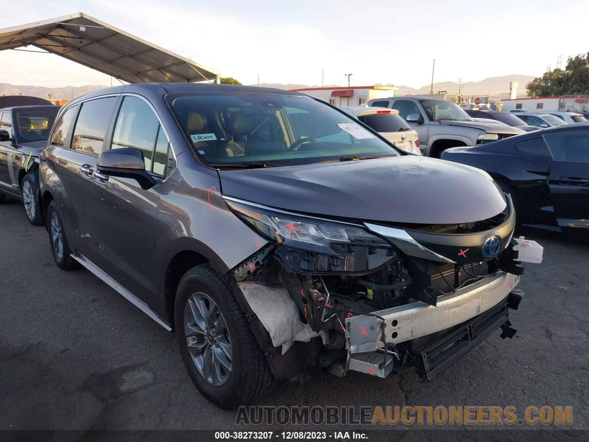 5TDYRKEC0NS075552 TOYOTA SIENNA 2022