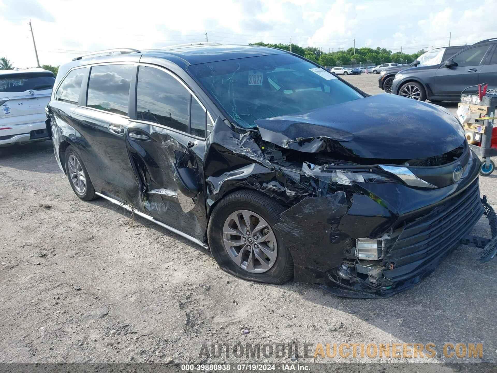 5TDYRKEC0NS107867 TOYOTA SIENNA 2022