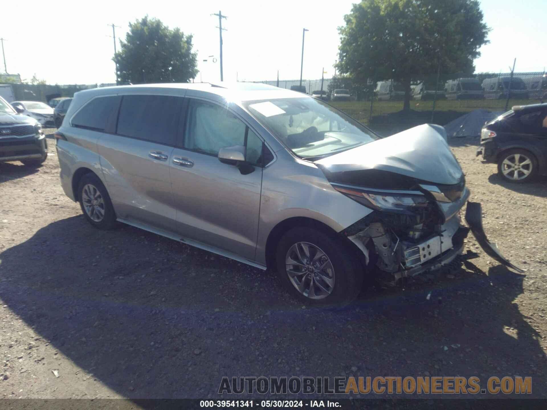 5TDYRKEC0NS125222 TOYOTA SIENNA 2022