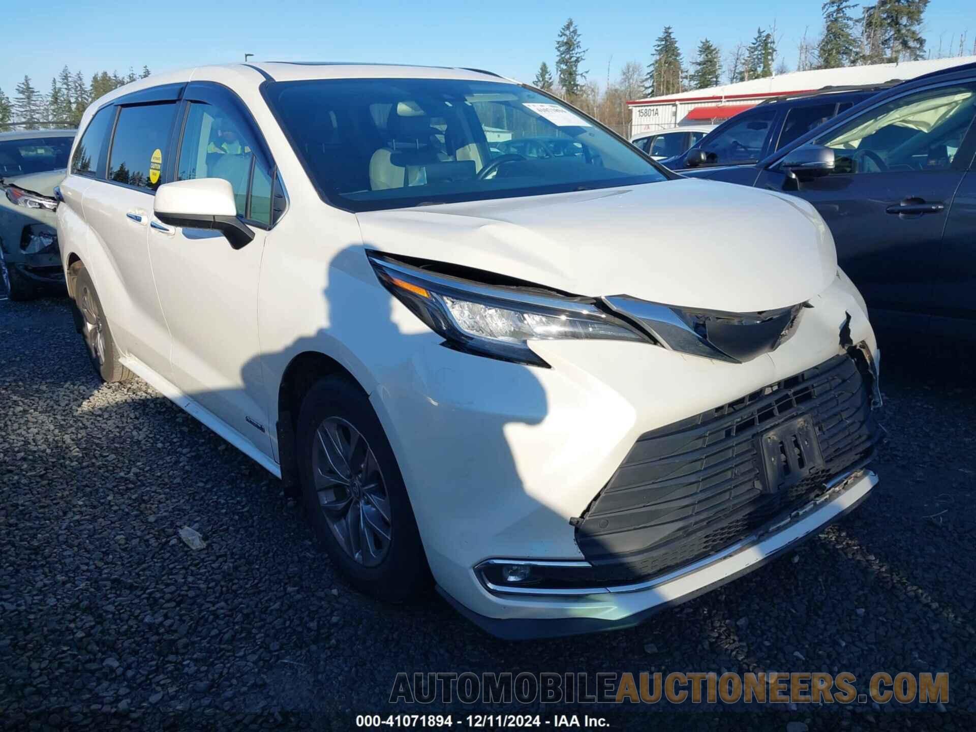 5TDYRKEC1MS009316 TOYOTA SIENNA 2021