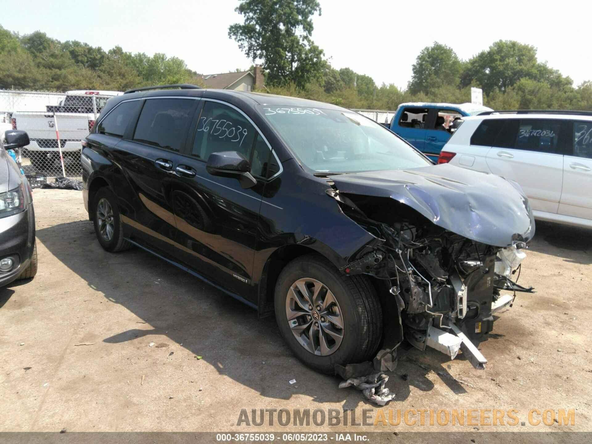 5TDYRKEC1MS025791 TOYOTA SIENNA 2021