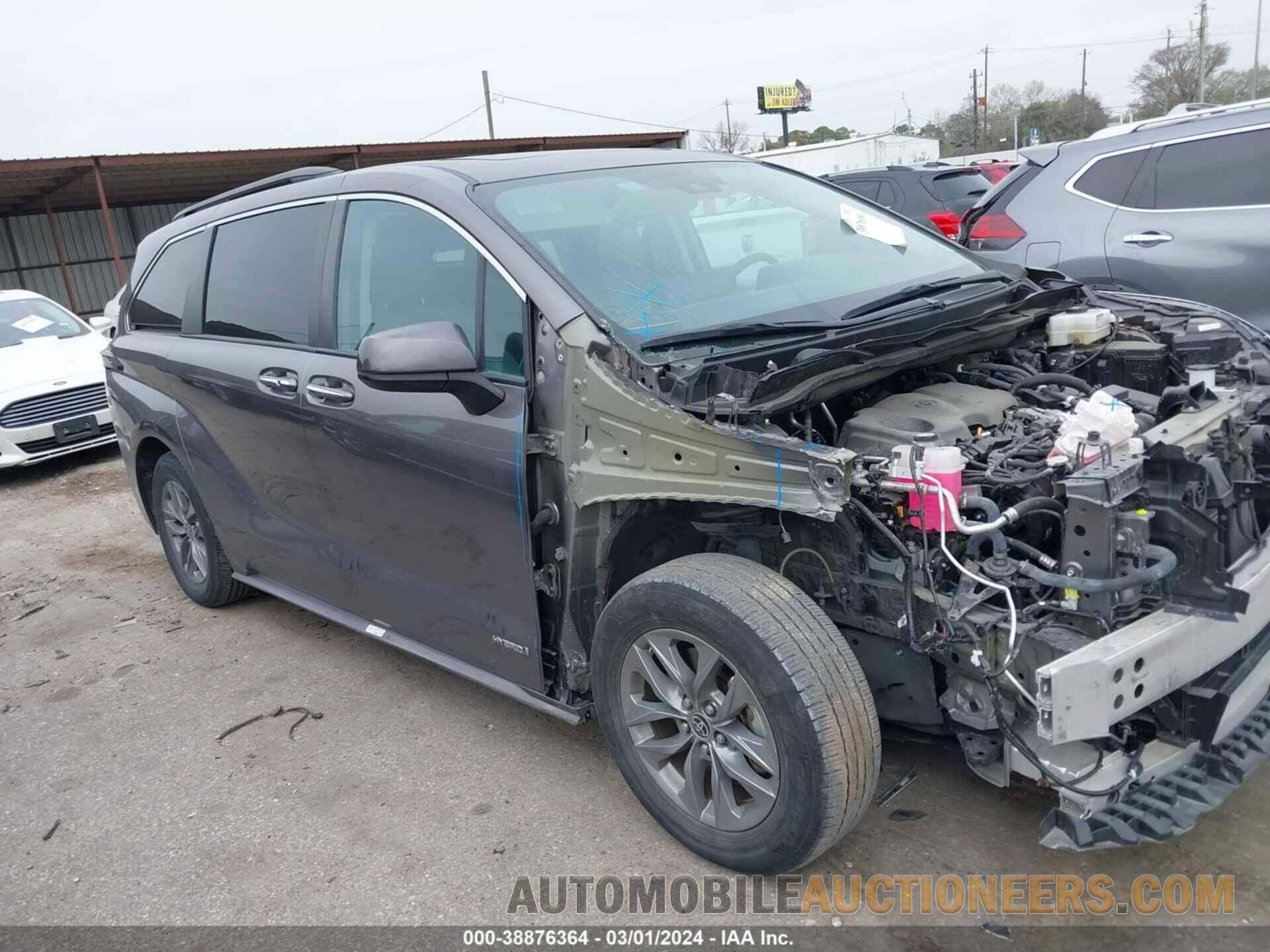 5TDYRKEC1MS062775 TOYOTA SIENNA 2021