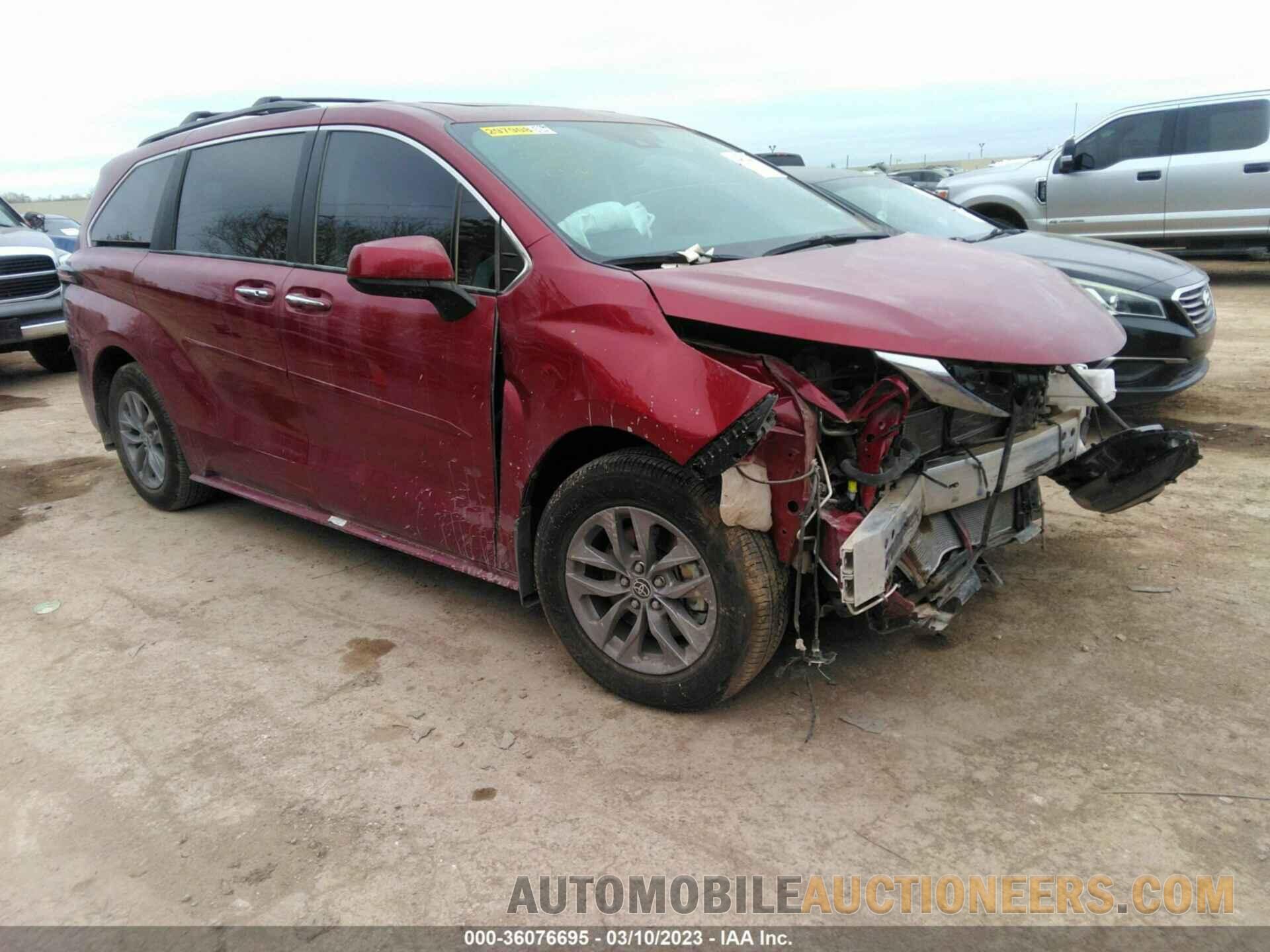 5TDYRKEC1NS084504 TOYOTA SIENNA 2022