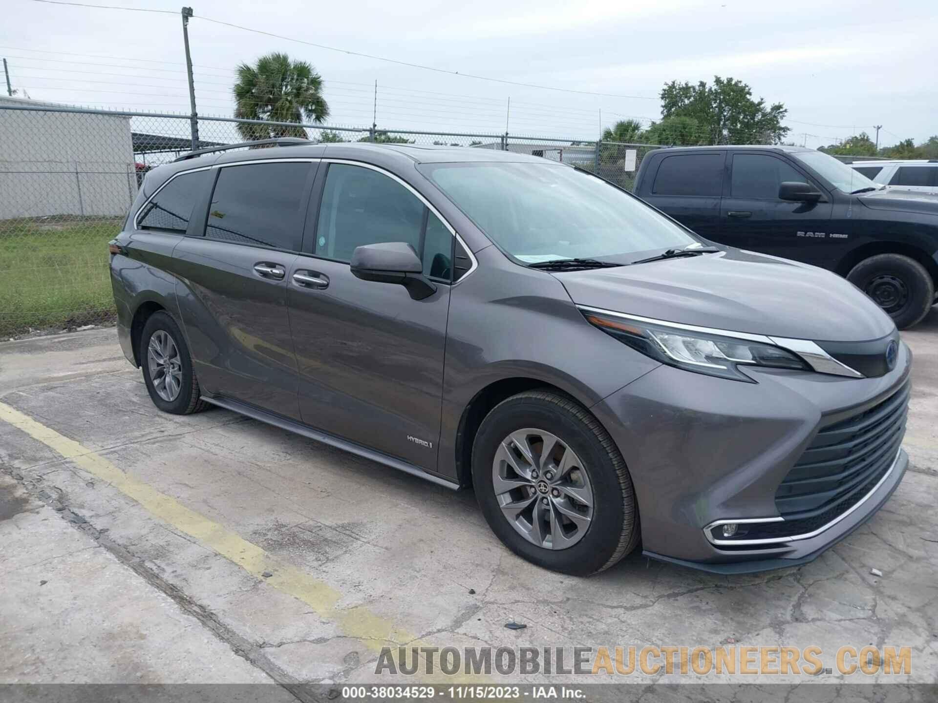 5TDYRKEC2MS036122 TOYOTA SIENNA 2021