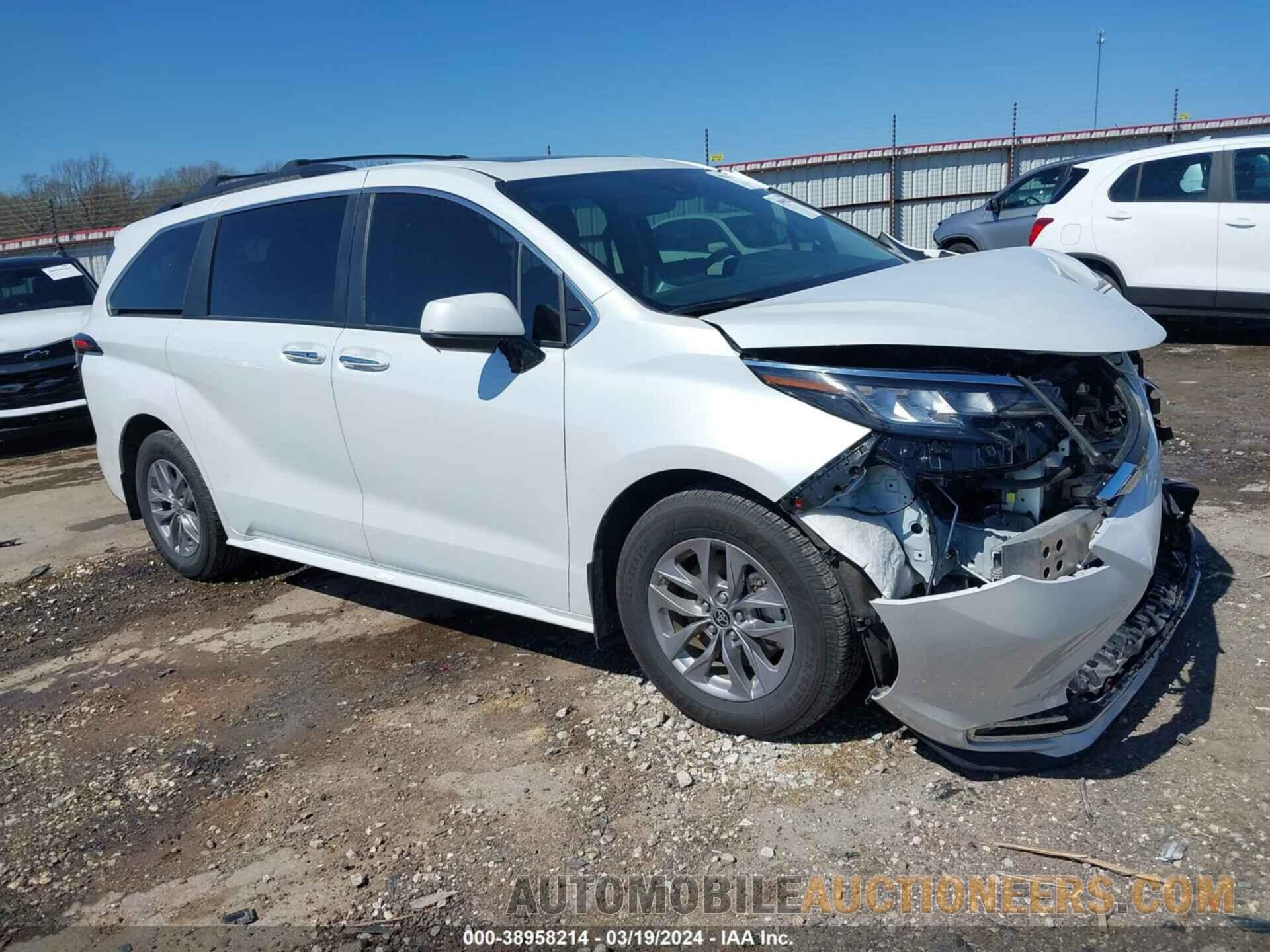 5TDYRKEC2NS087671 TOYOTA SIENNA 2022