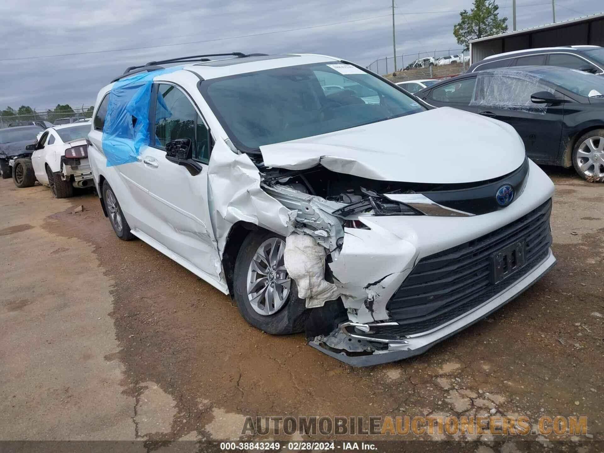 5TDYRKEC2NS116201 TOYOTA SIENNA 2022