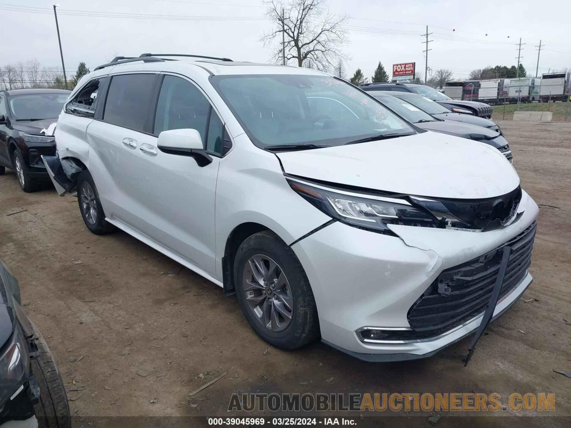 5TDYRKEC2NS133385 TOYOTA SIENNA 2022