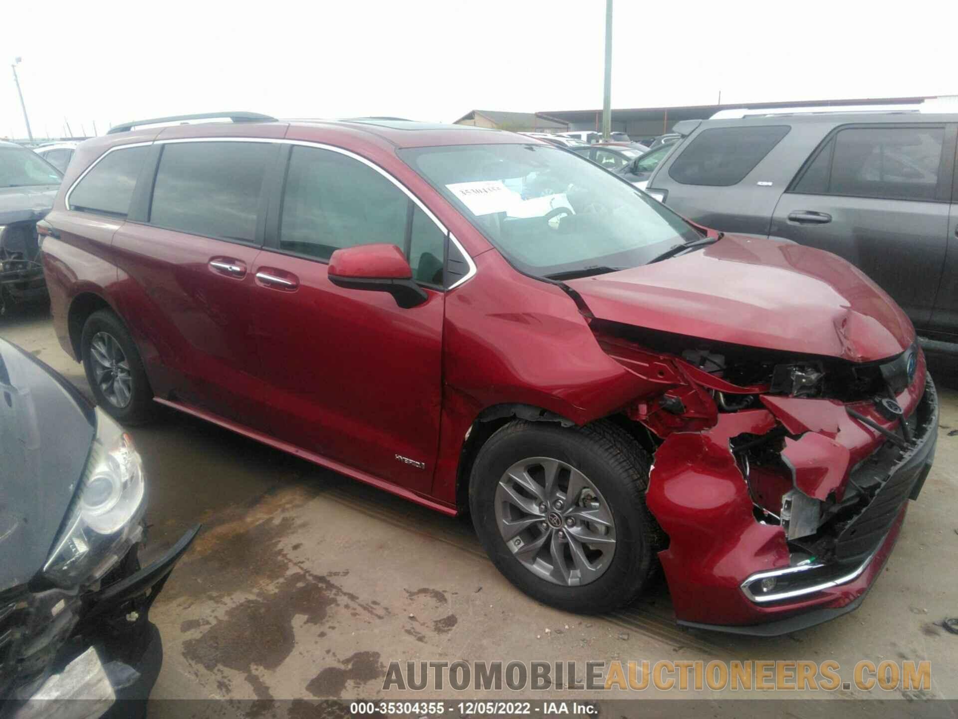 5TDYRKEC3MS052734 TOYOTA SIENNA 2021