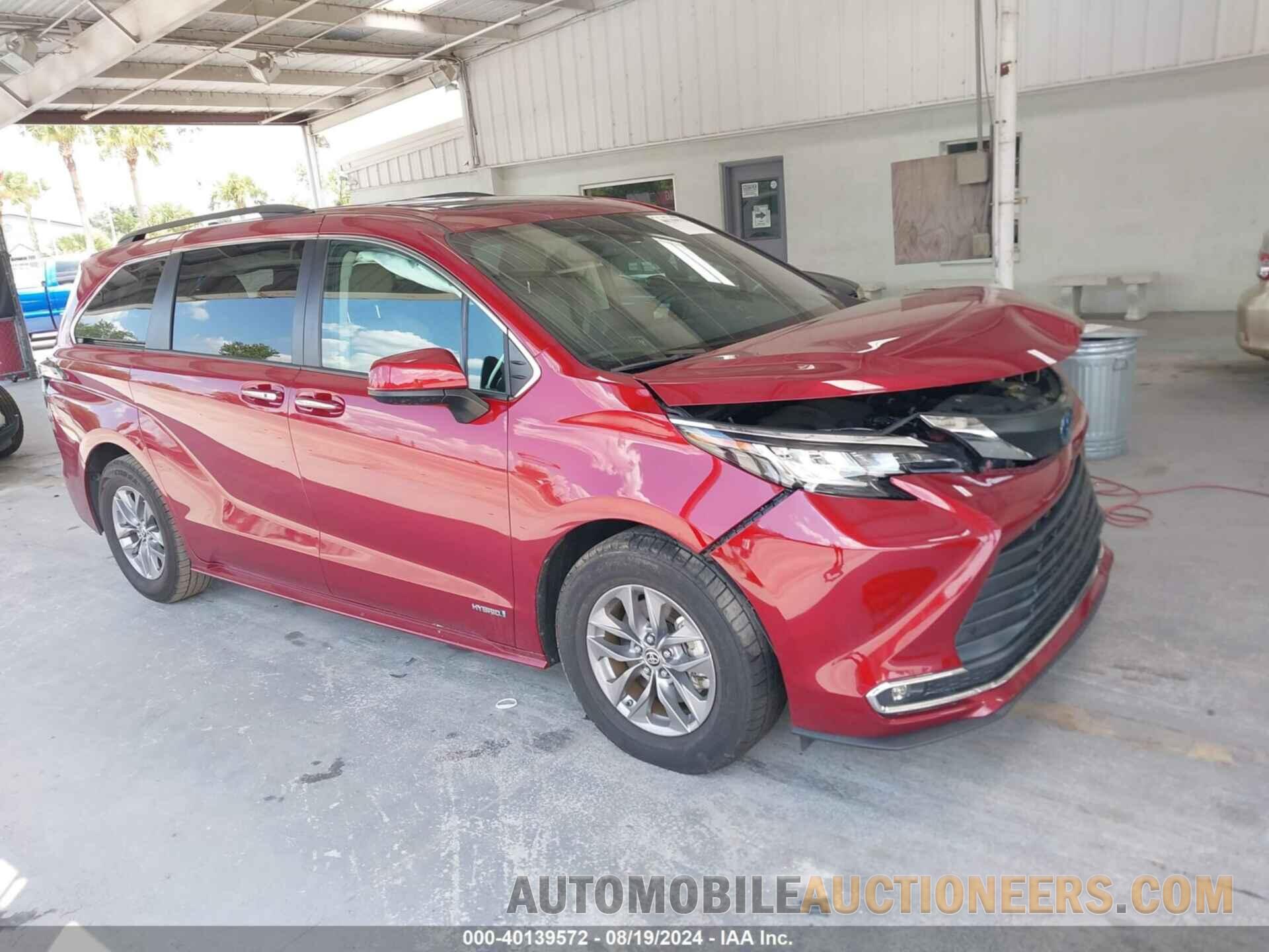 5TDYRKEC5MS050628 TOYOTA SIENNA 2021