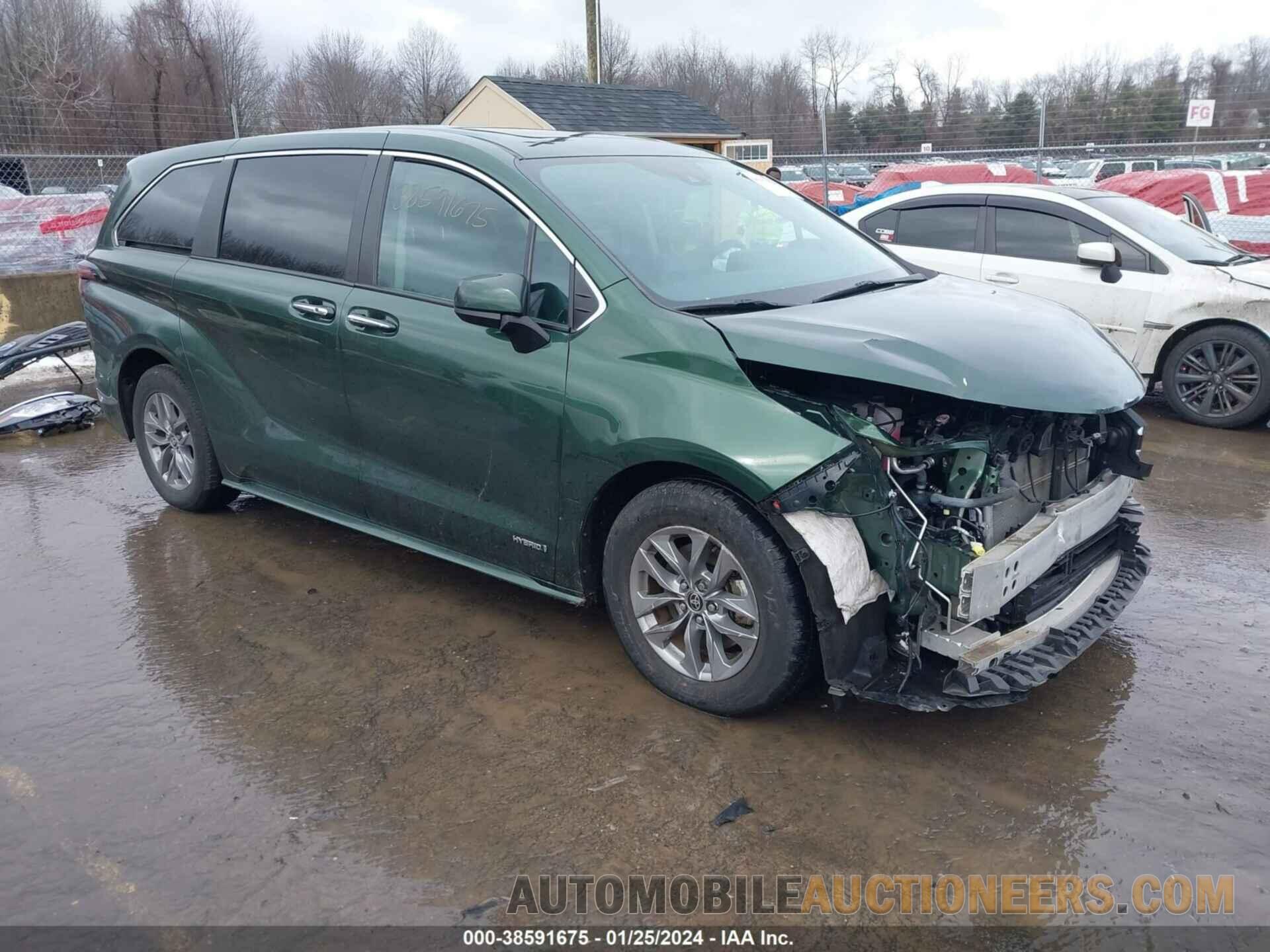 5TDYRKEC6MS023700 TOYOTA SIENNA 2021