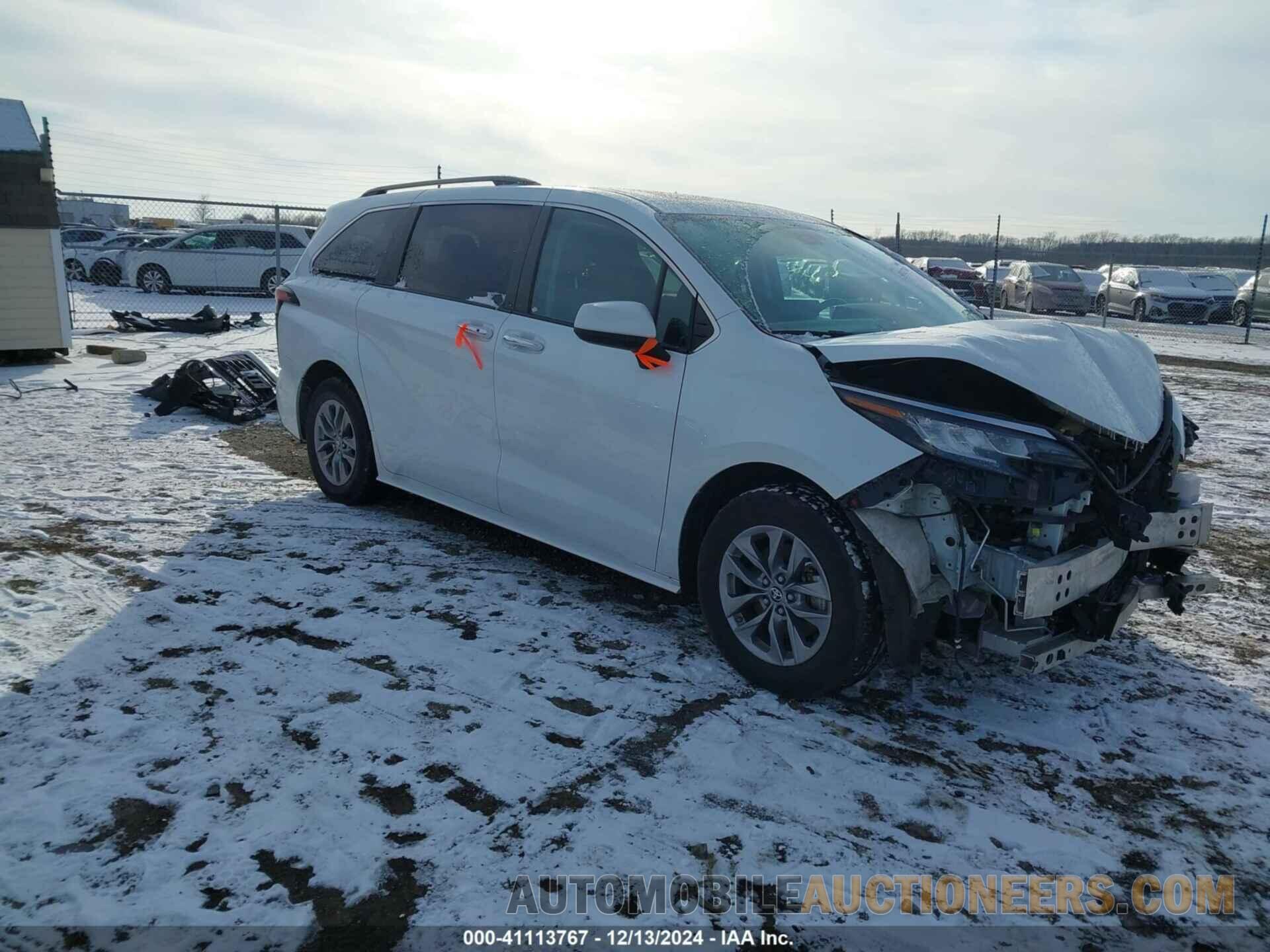 5TDYRKEC6NS078018 TOYOTA SIENNA 2022