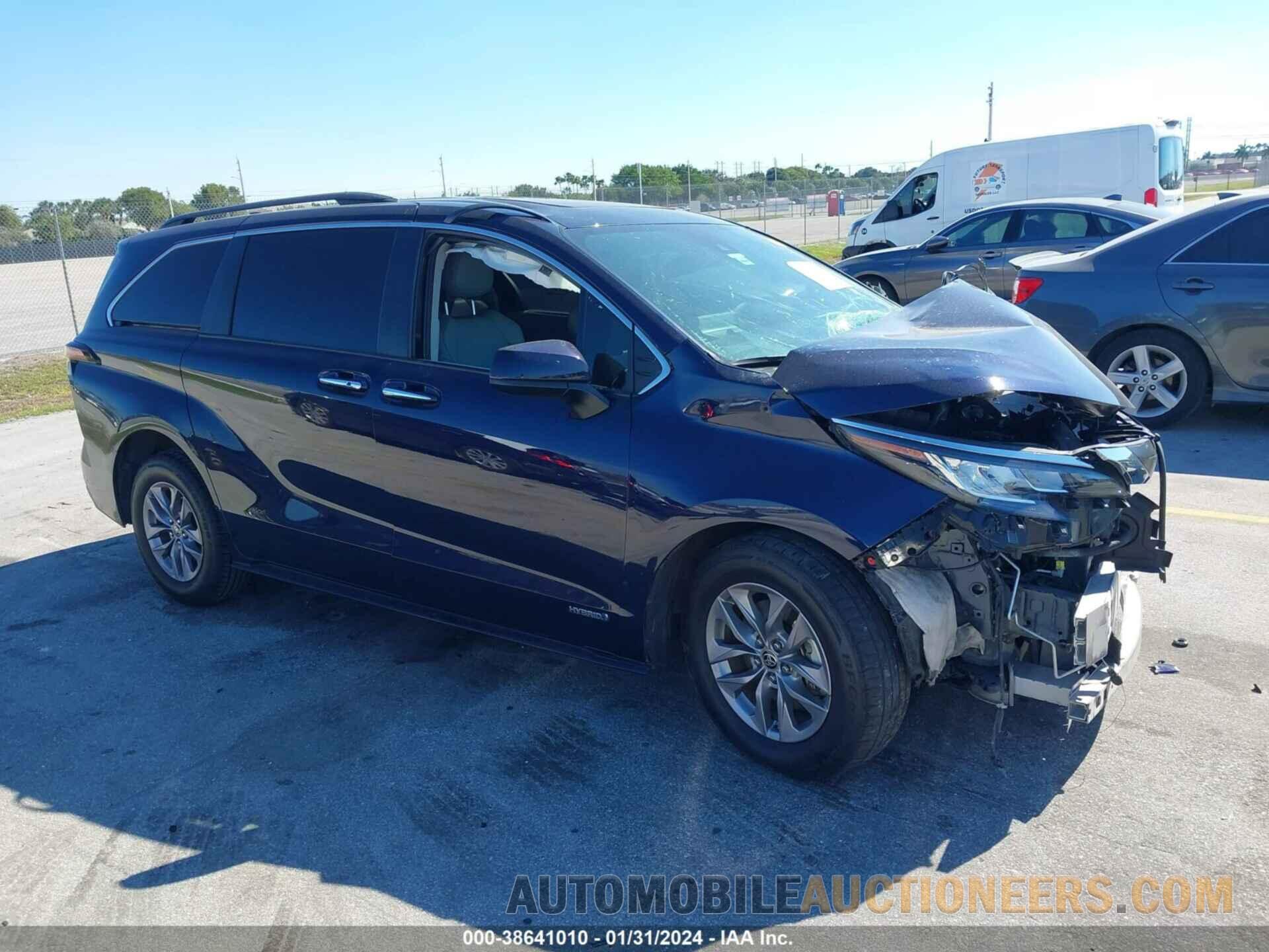 5TDYRKEC7MS063400 TOYOTA SIENNA 2021