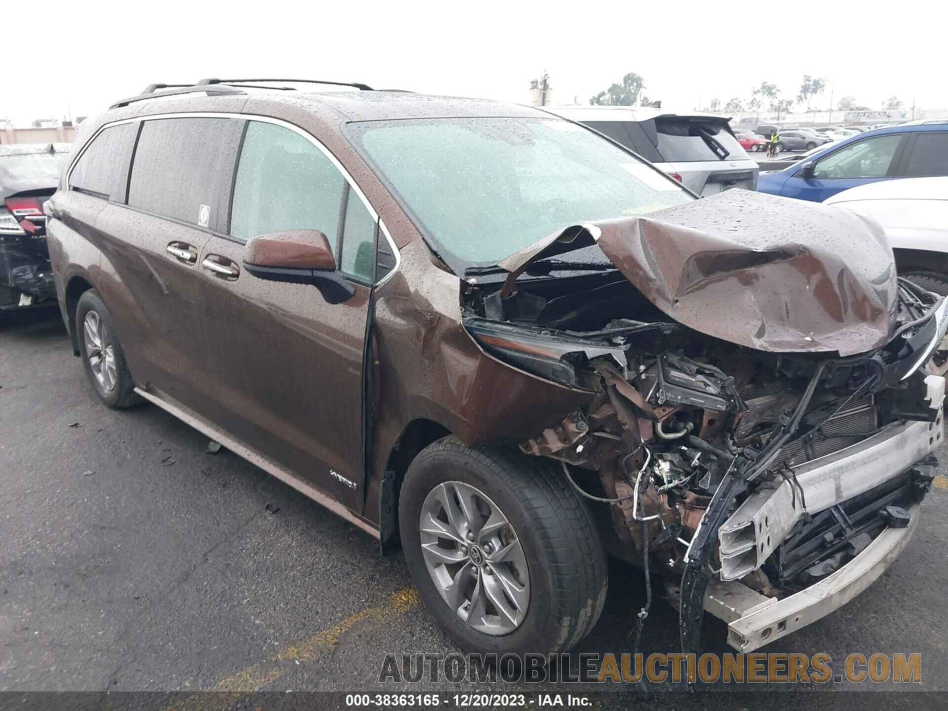 5TDYRKEC7MS072100 TOYOTA SIENNA 2021