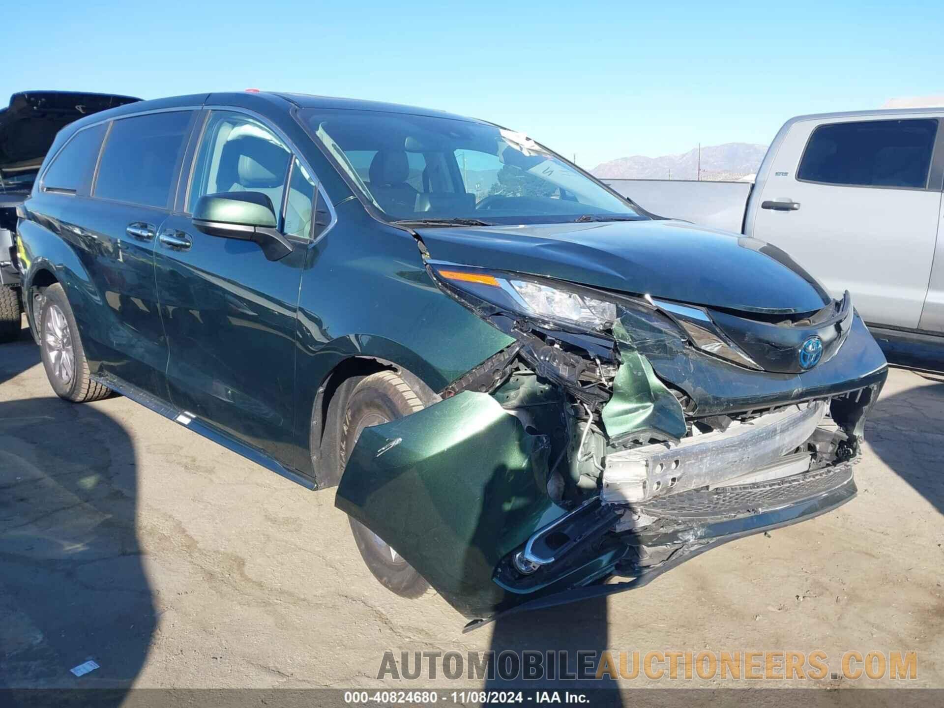 5TDYRKEC8NS099453 TOYOTA SIENNA 2022