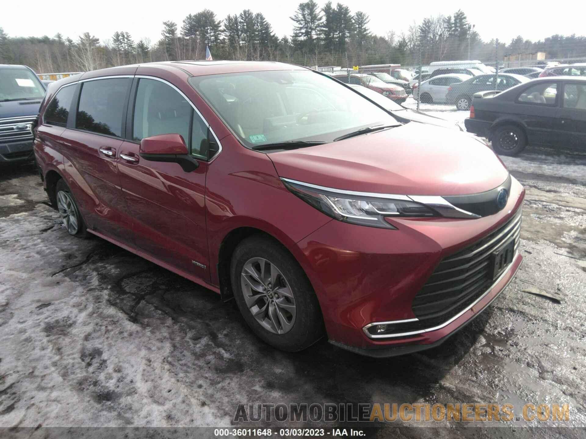 5TDYSKFC5MS014781 TOYOTA SIENNA 2021