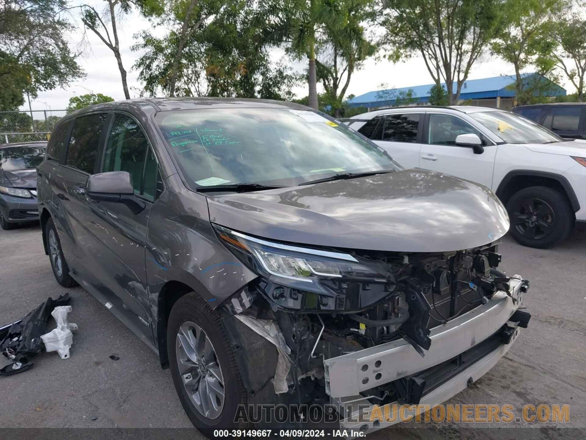 5TDYSKFC5MS024369 TOYOTA SIENNA 2021