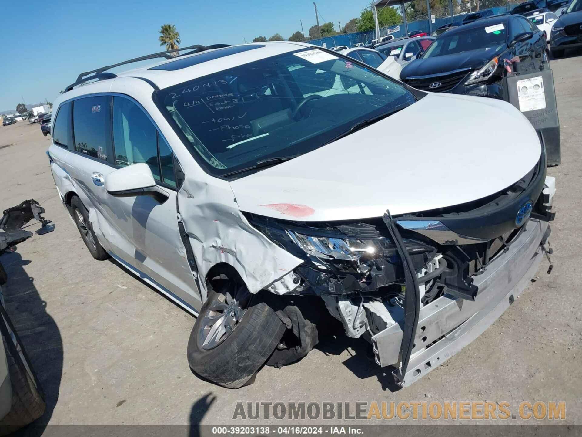 5TDYSKFC5PS076931 TOYOTA SIENNA 2023