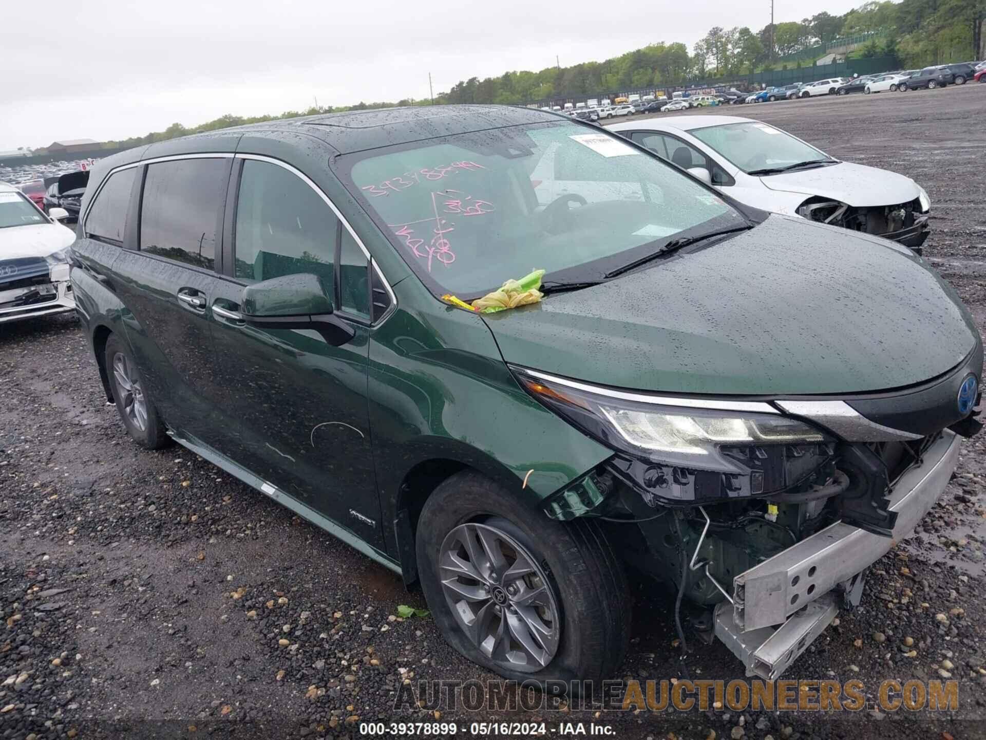 5TDYSKFC6MS018645 TOYOTA SIENNA 2021